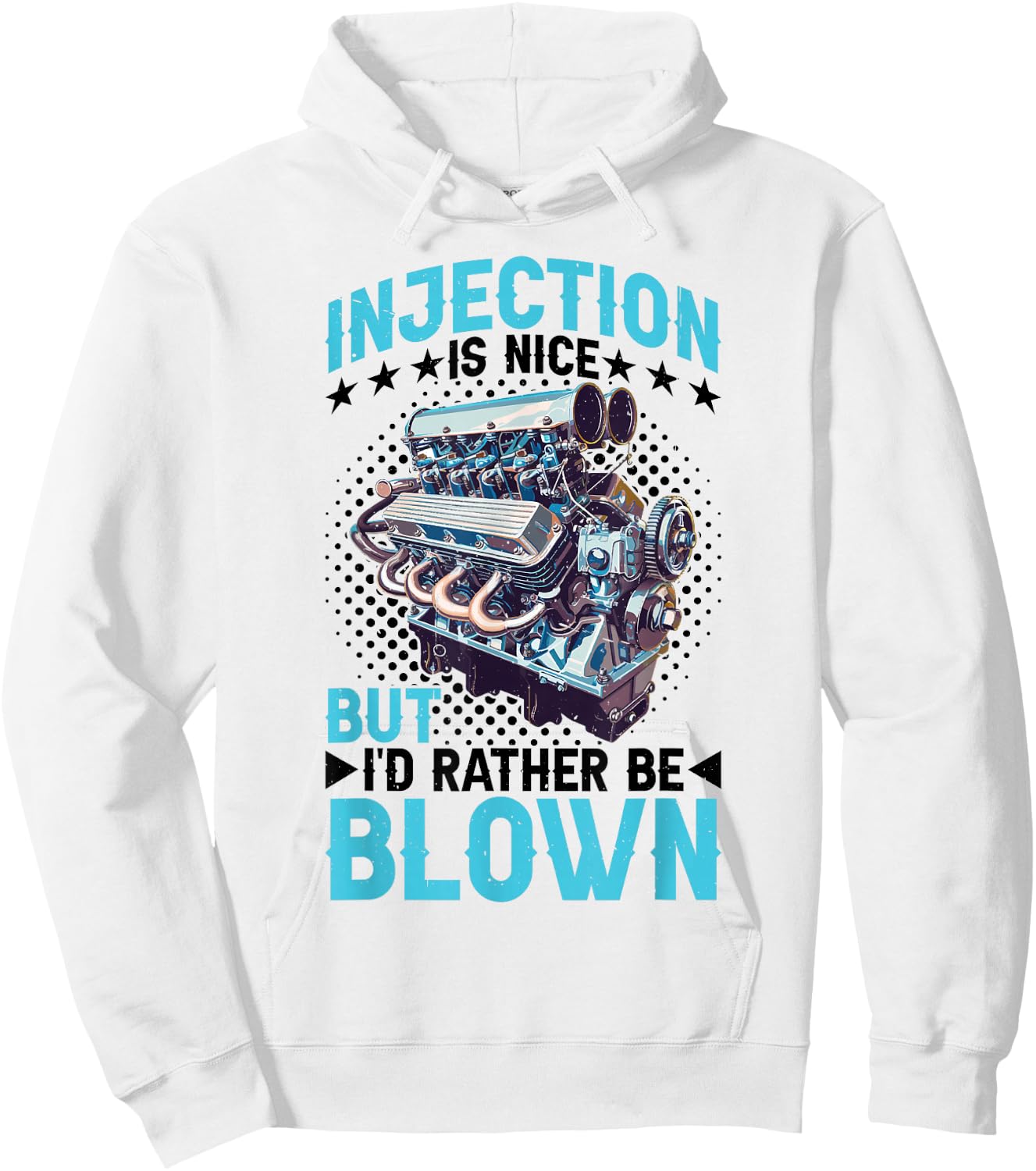 Injection Is Nice But I'd Rather Be Blown Hoodie - Hoodie | White