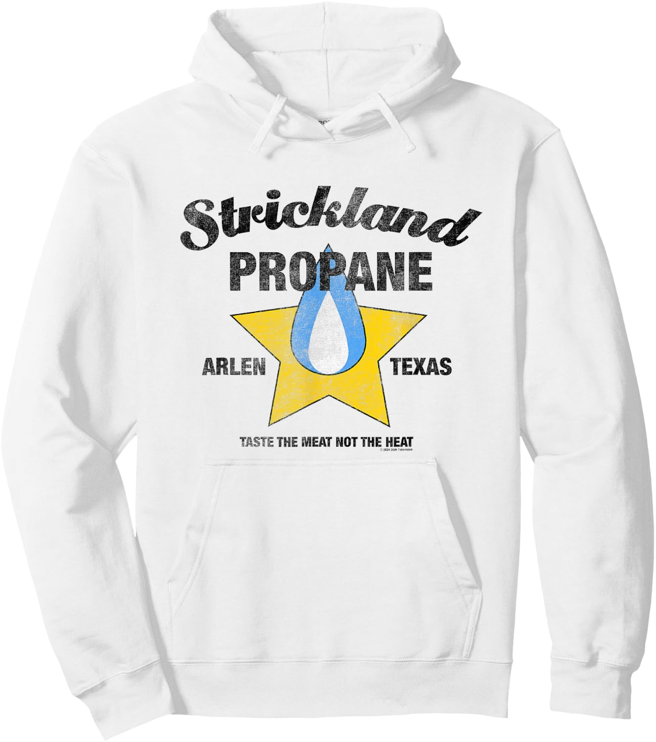 King Of The Hill Strickland Propane Arlen Texas Retro Logo Hoodie - Hoodie | White