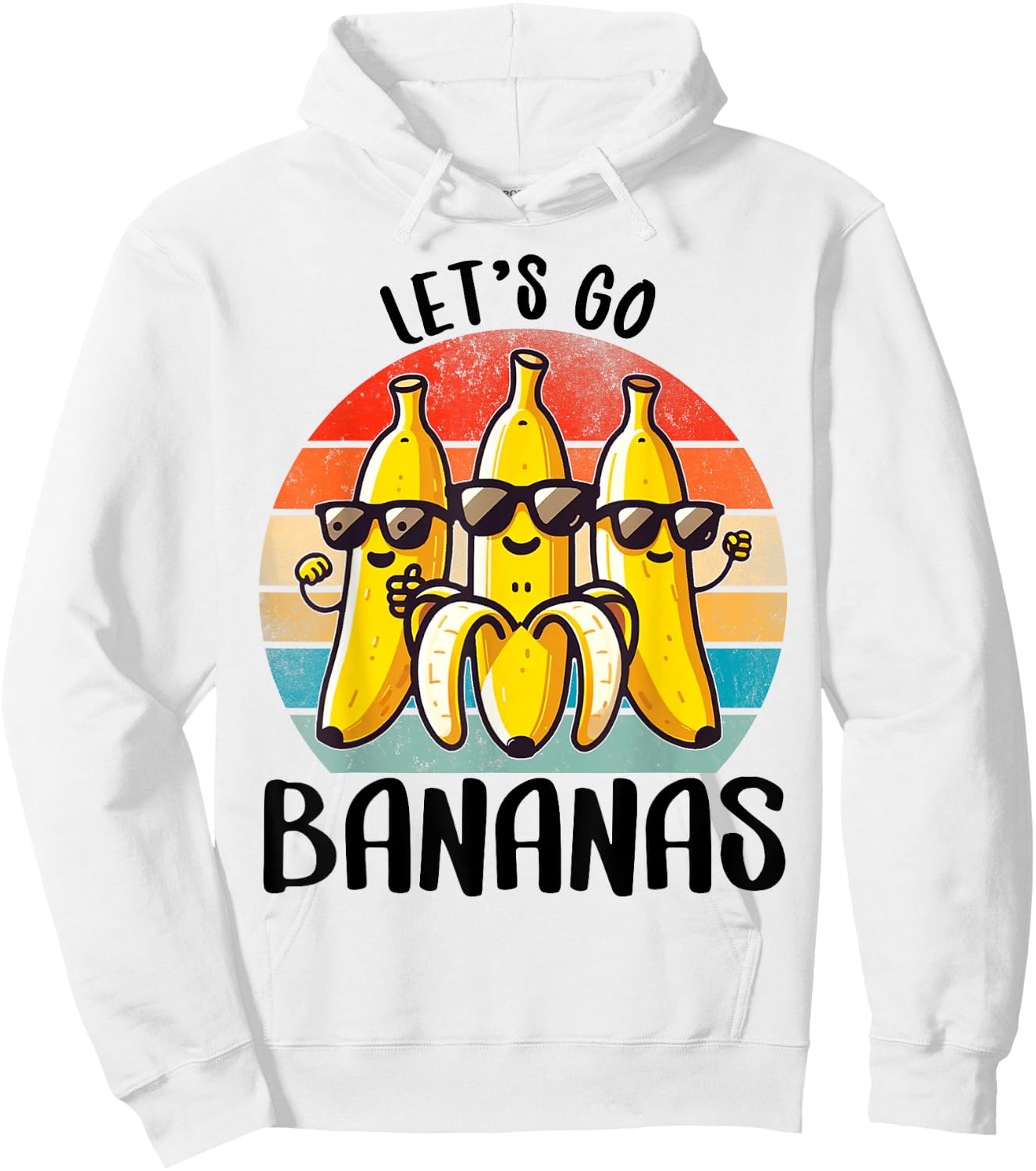 Funny Bananas Shirt Cute Banana Gifts Funny Lets go Bananas Hoodie - Hoodie | White