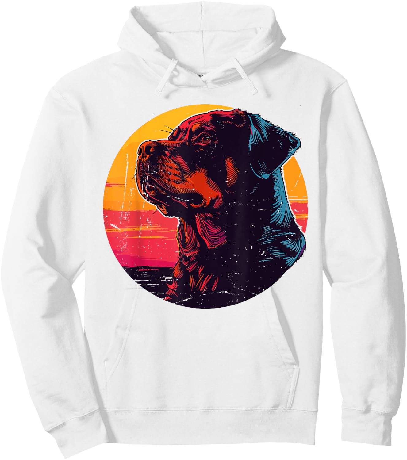 Retro Rottweiler Dog Owner Gift Vintage Rottie Men Women Hoodie - Hoodie | White