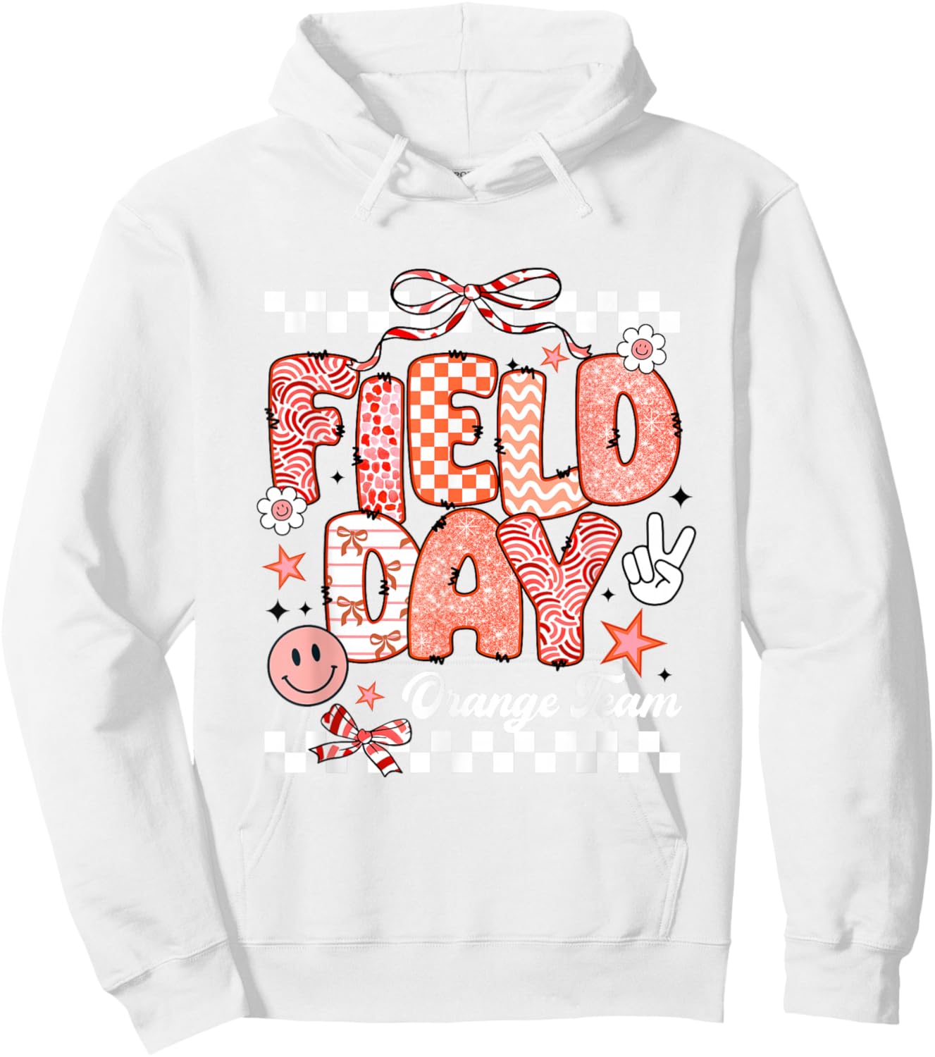 Orange Team Field Day 2026 Let The Games Begin Teacher Kids Hoodie - Hoodie | White