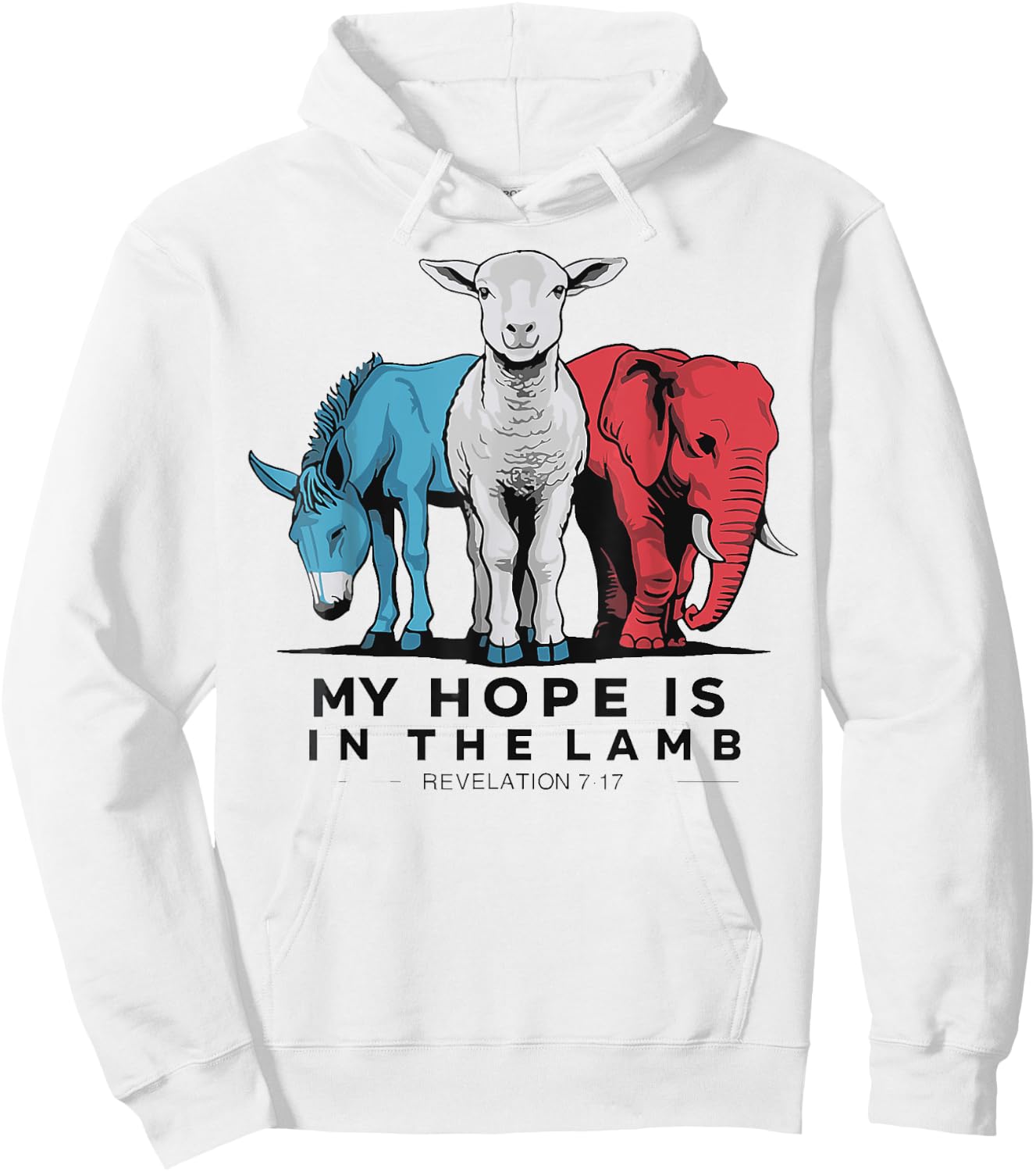 My Hope Is In The Lamb Hoodie - Hoodie | White