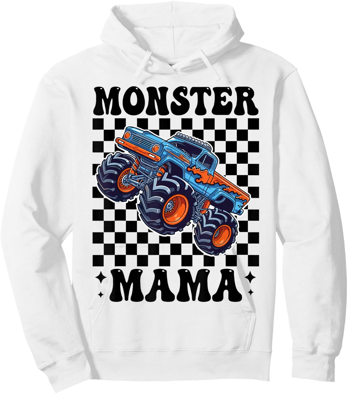 Monster Truck Mama Mom Monster Truck Lovers Hoodie - Hoodie | White