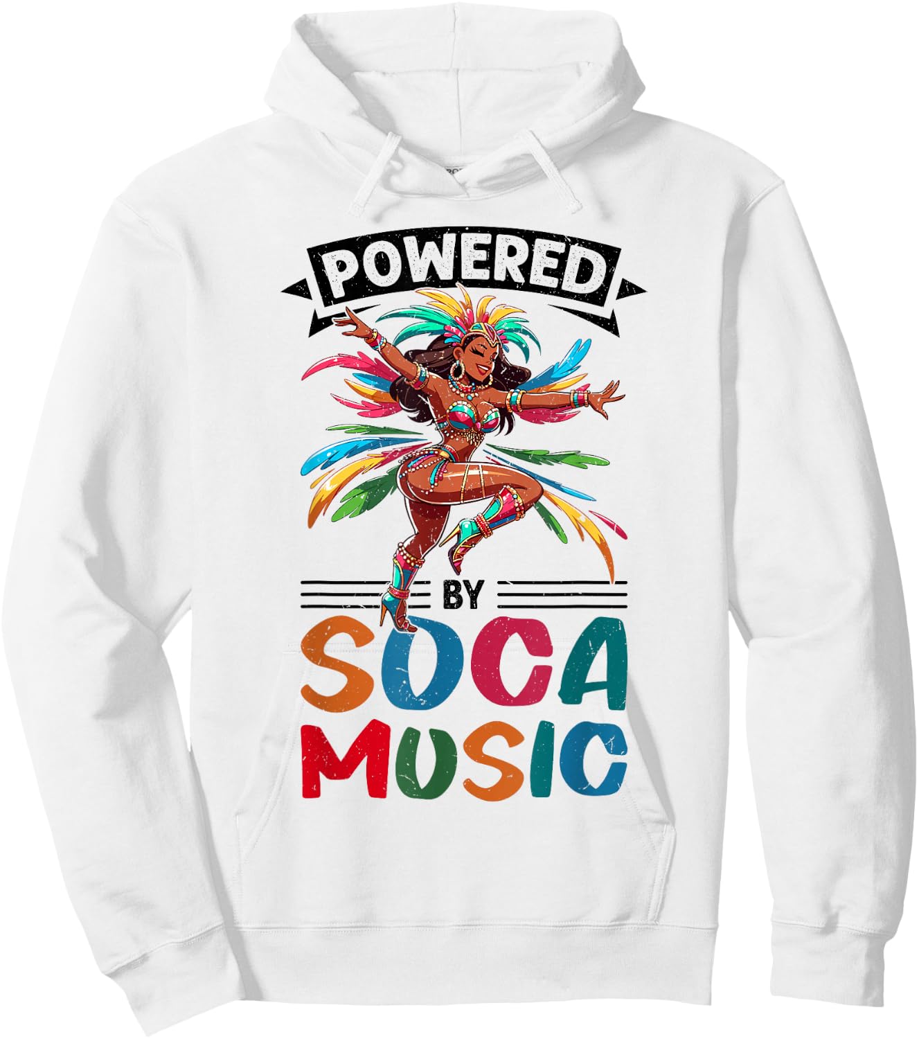 Caribbean Carnival Soca Dance Hoodie - Hoodie | White
