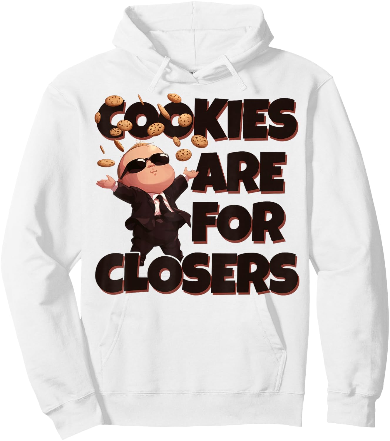 Baby Boss Cookies are for Closers Like A Boss Kids Hoodie - Hoodie | White