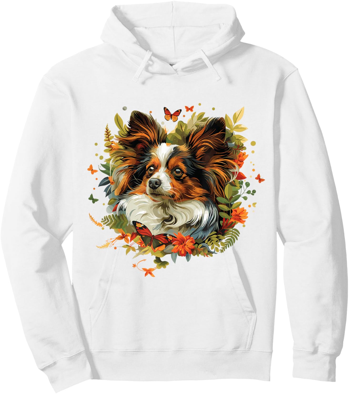 Naturecore - autumnal Papillon Hoodie - Hoodie | White