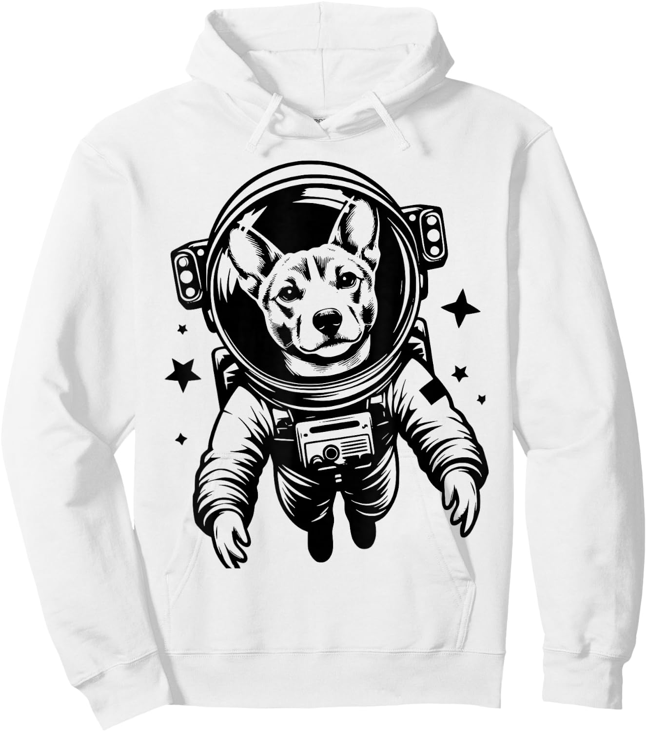 Dog Dad Mom Space - Astronaut Basenji Women Hoodie - Hoodie | White