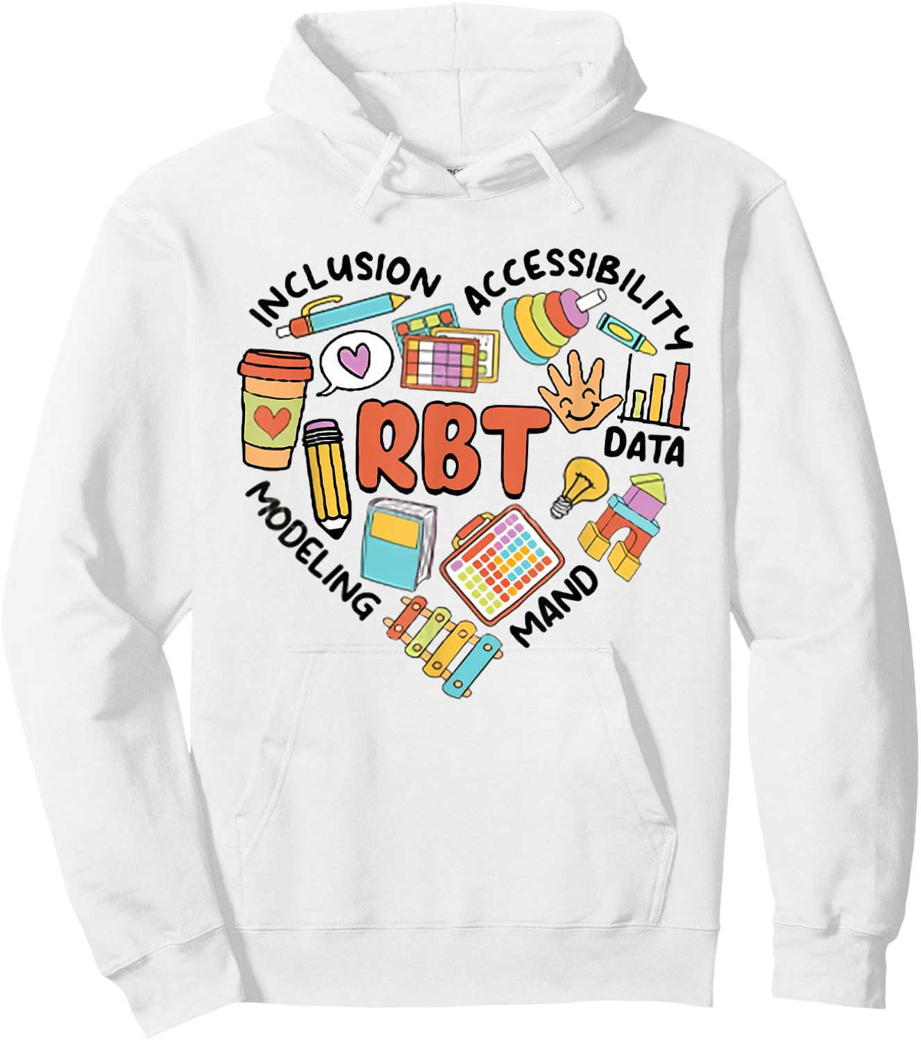 Retro Register Behavior Technician RBT Analyst ABA Therapist Hoodie - Hoodie | White