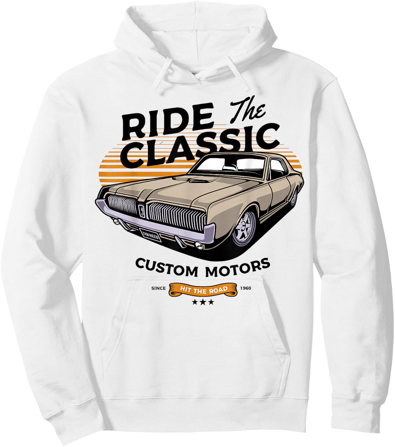 1967 Mercury classic Cougar cars Hoodie - Hoodie | White
