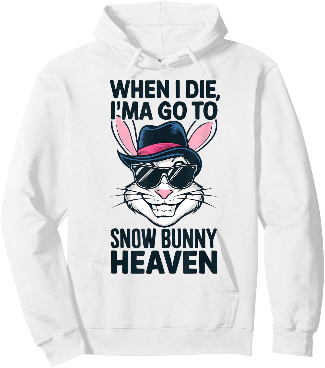 Lounge King Clothing Snow Bunny Heaven Hoodie - Hoodie | White