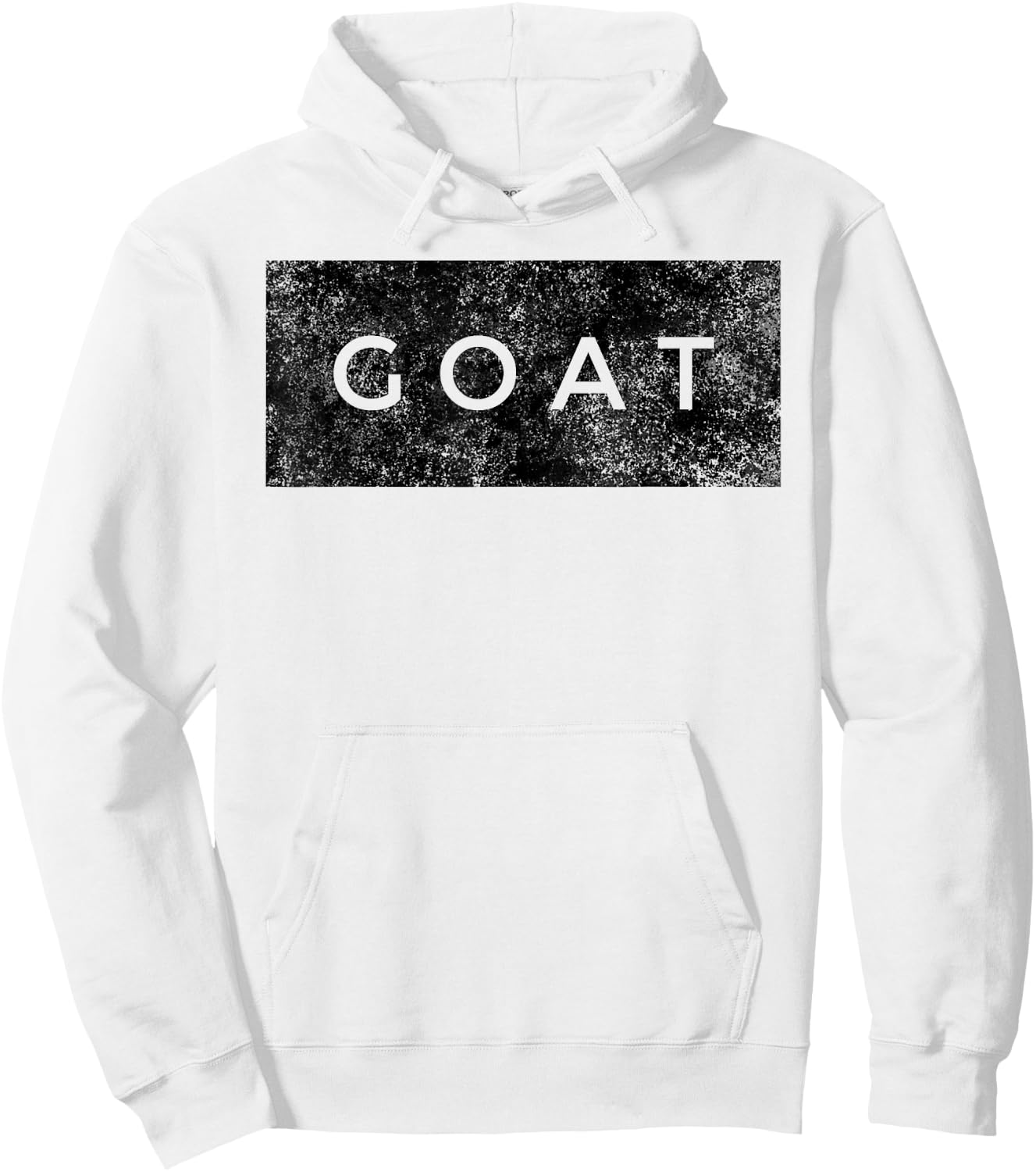 GOAT - Greatest of All Time - Sports Athlete Quote Saying Hoodie - Hoodie | White