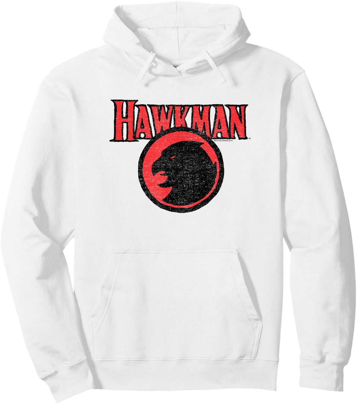 Justice League Rough Hawkman Logo Hoodie - Hoodie | White