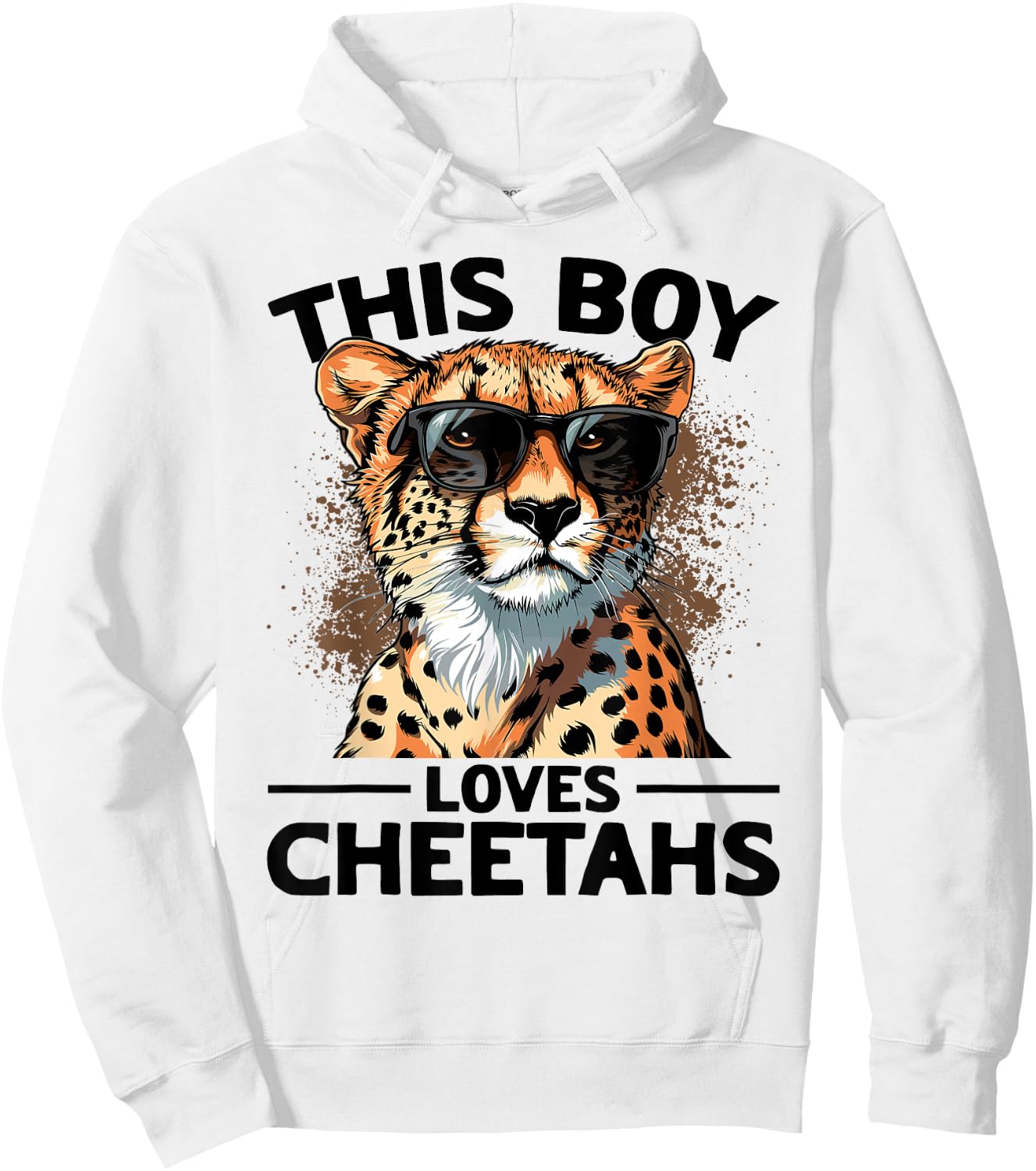 Funny Cheetah Animal This Boy Loves Cheetahs Hoodie - Hoodie | White