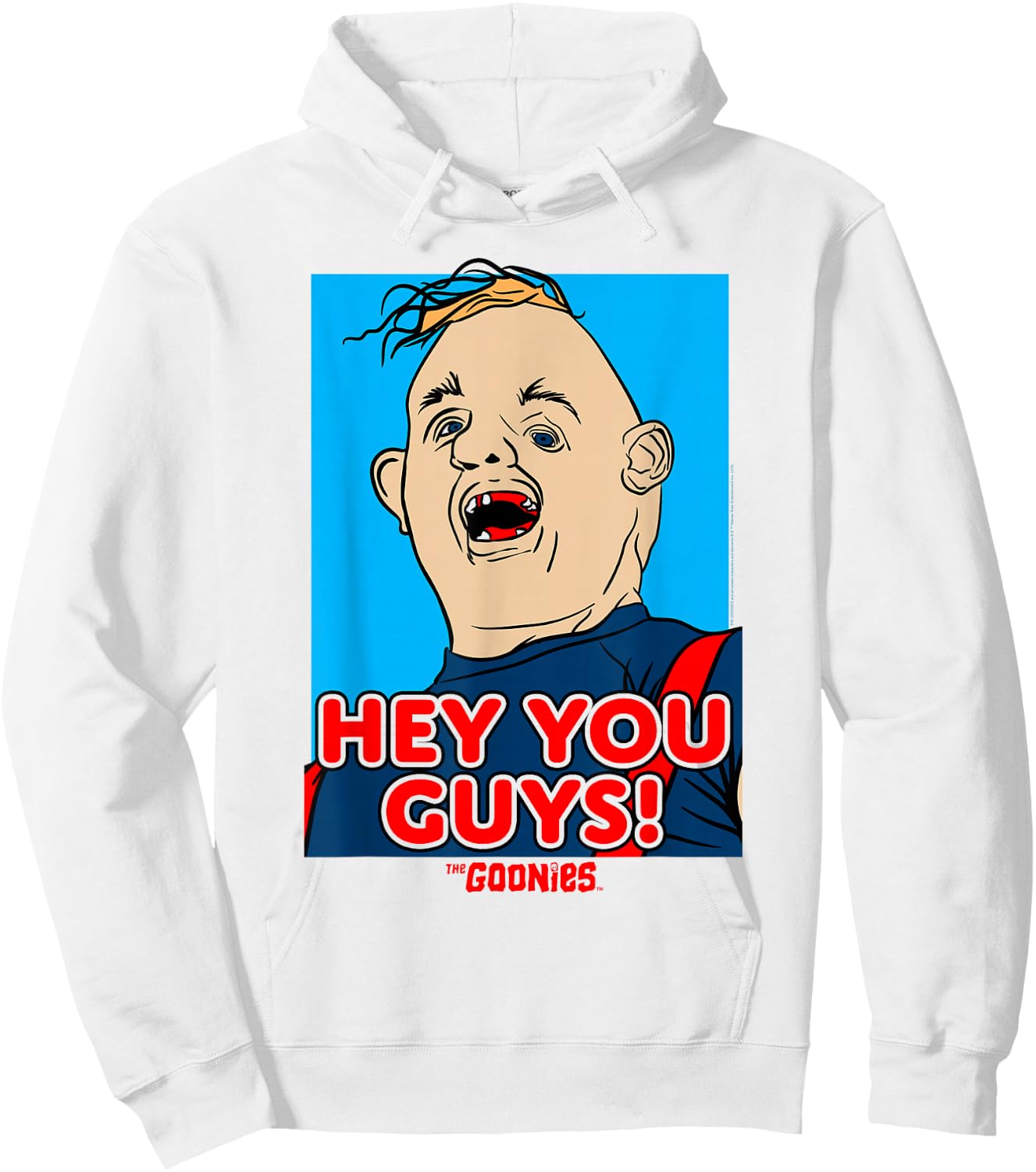 The Goonies Sloth Hey You Guys Hoodie - Hoodie | White