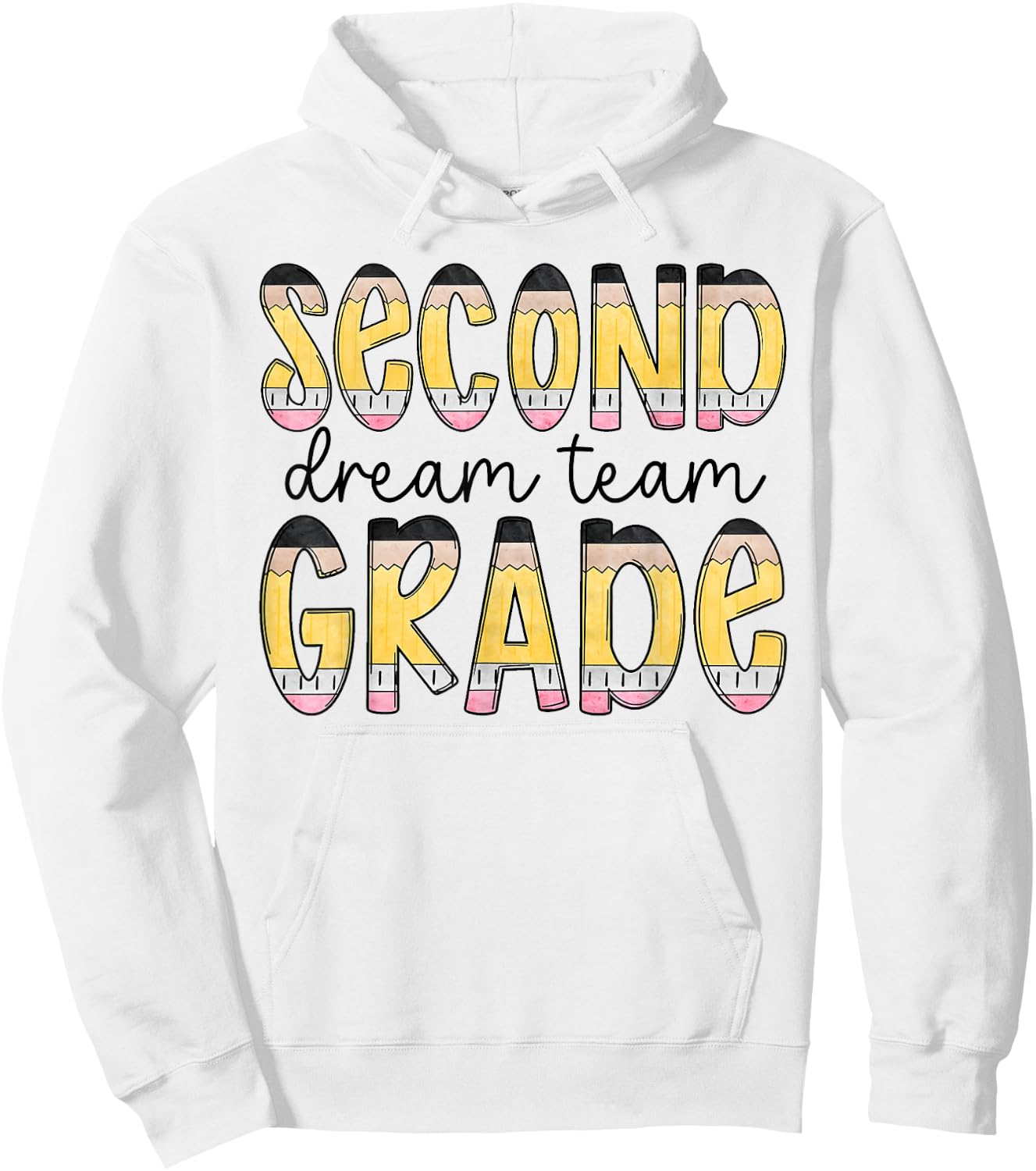 Second Grade Dream Team Back To School 2nd Grade Teacher Hoodie - Hoodie | White
