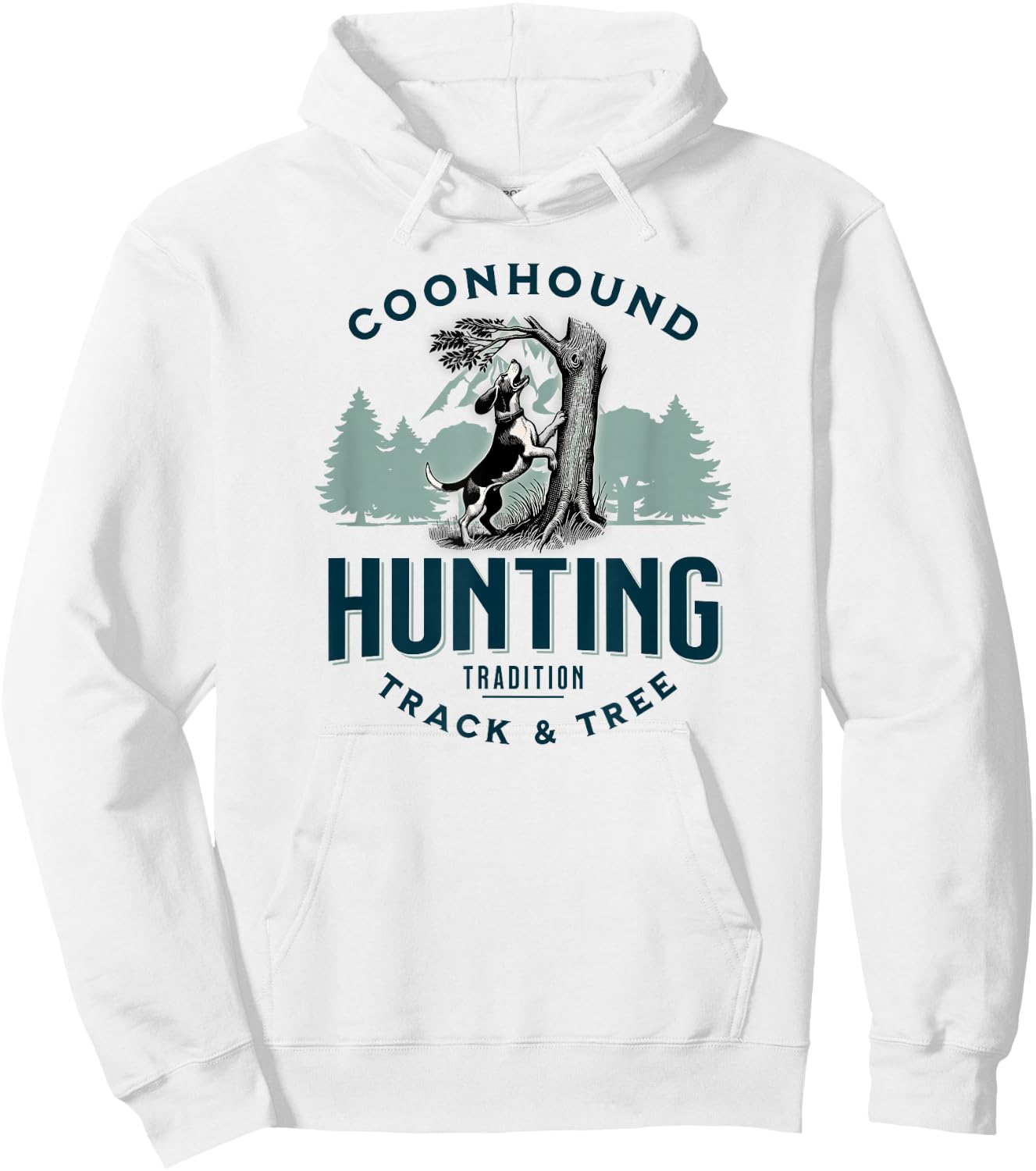 Treeing Walker Coonhound Hunting: Tradition, Track & Tree Hoodie - Hoodie | White