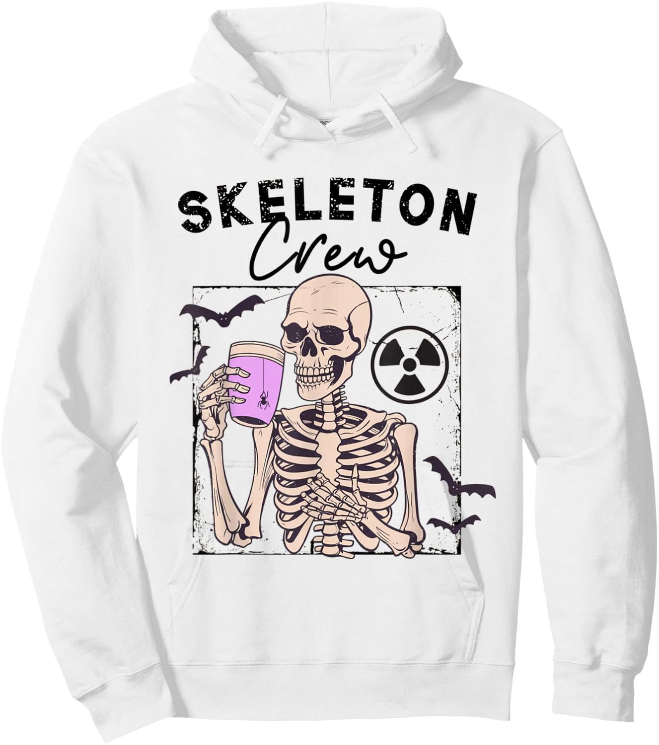 Radiology Halloween Xray Tech Skeleton Coffee Crew CT Tech Hoodie - Hoodie | White