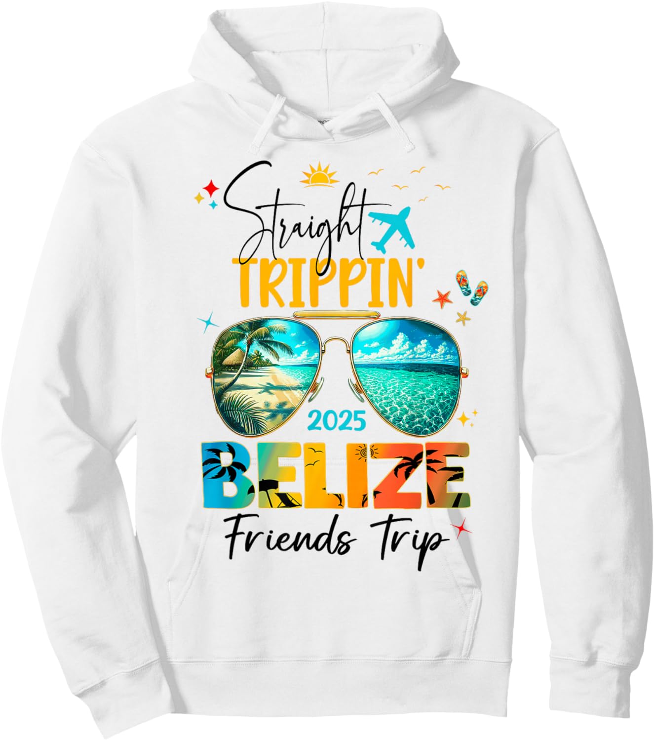 Belize Birthday Besties Trip 2025 Vacay Hoodie - Hoodie | White