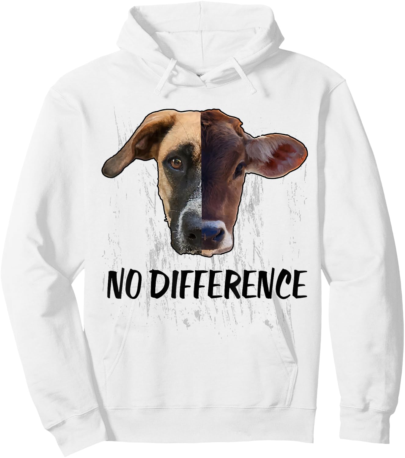 No Difference Shirt Vegan Apparel Women Difference Vegan Hoodie - Hoodie | White