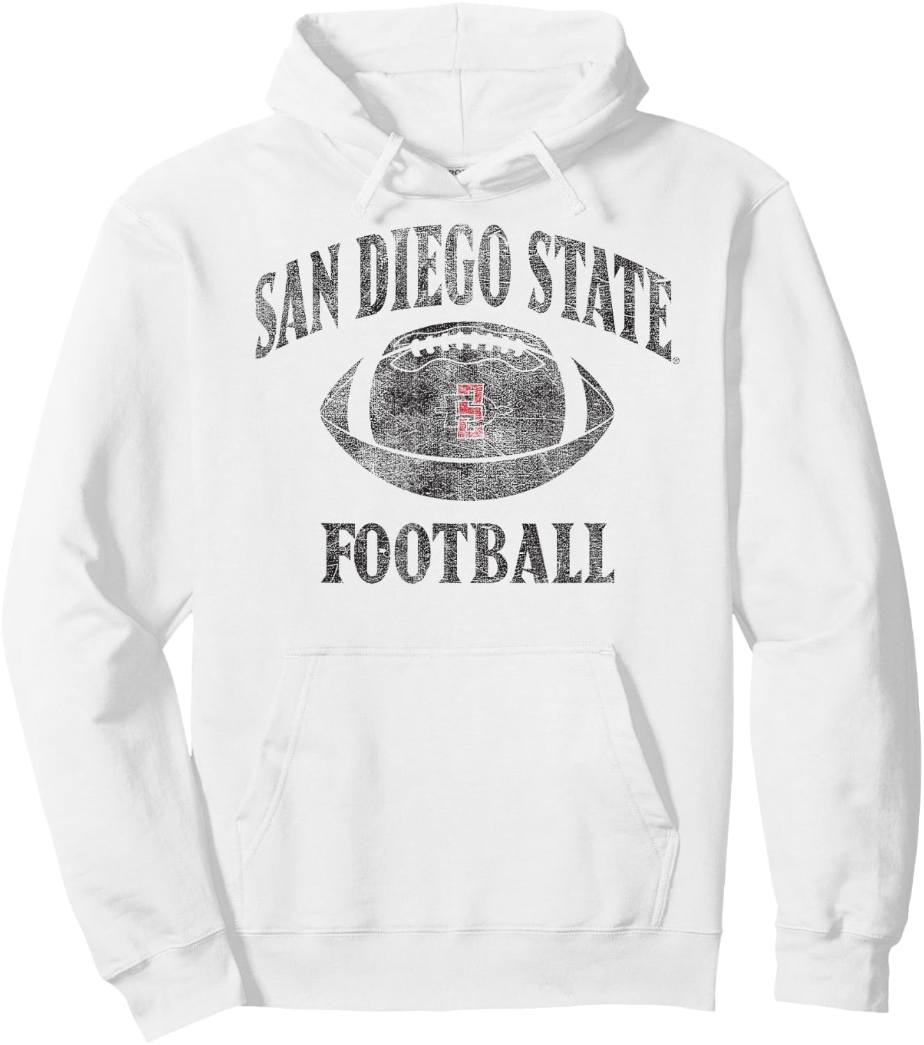 San Diego State Aztecs Football Intensity White Hoodie - Hoodie | White