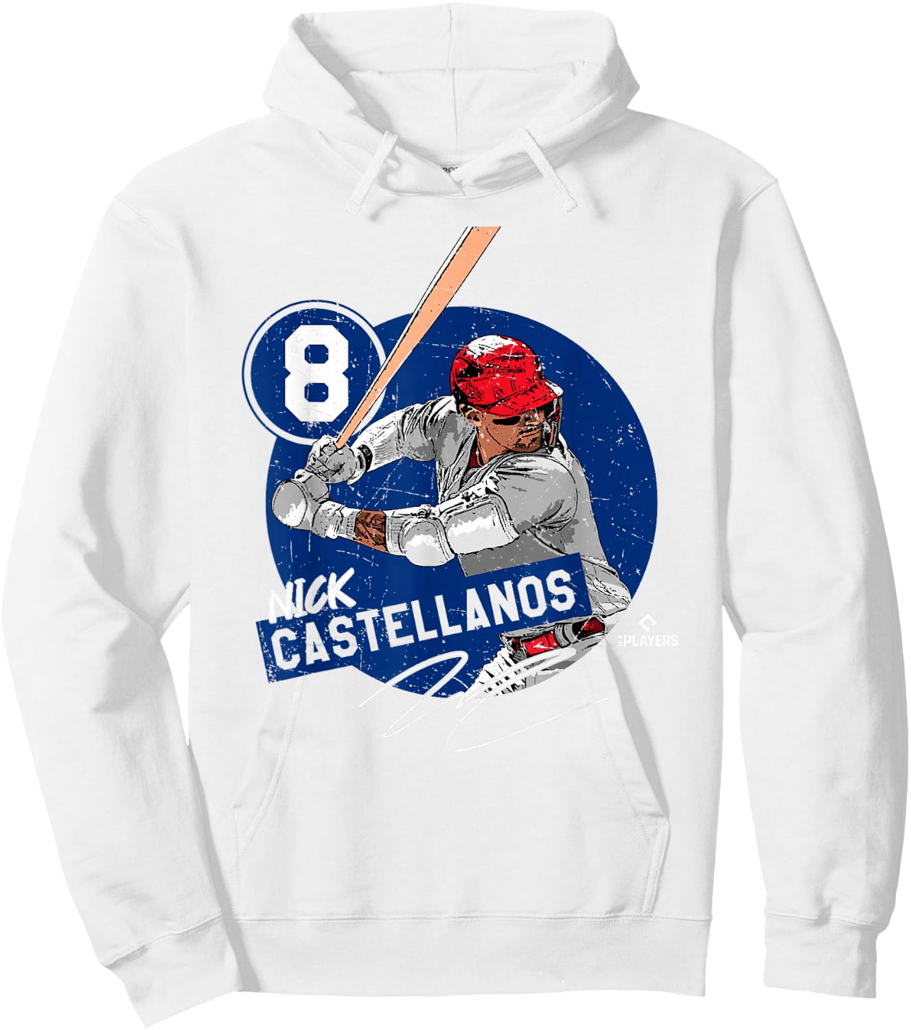 Nick Castellanos | Philadelphia MLB Players | MLBCAS4017 - S Hoodie - Hoodie | White