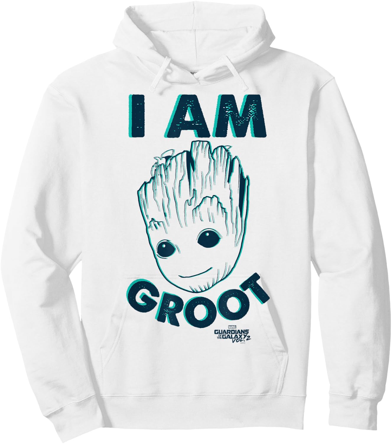Marvel Guardians of The Galaxy Vol 2 Baby Groot Neon Sketch Hoodie - Hoodie | White
