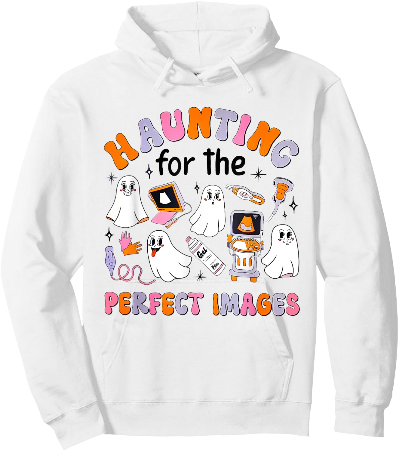 Haunting For The Perfect Images Halloween Sono Tech CT MRI Hoodie - Hoodie | White