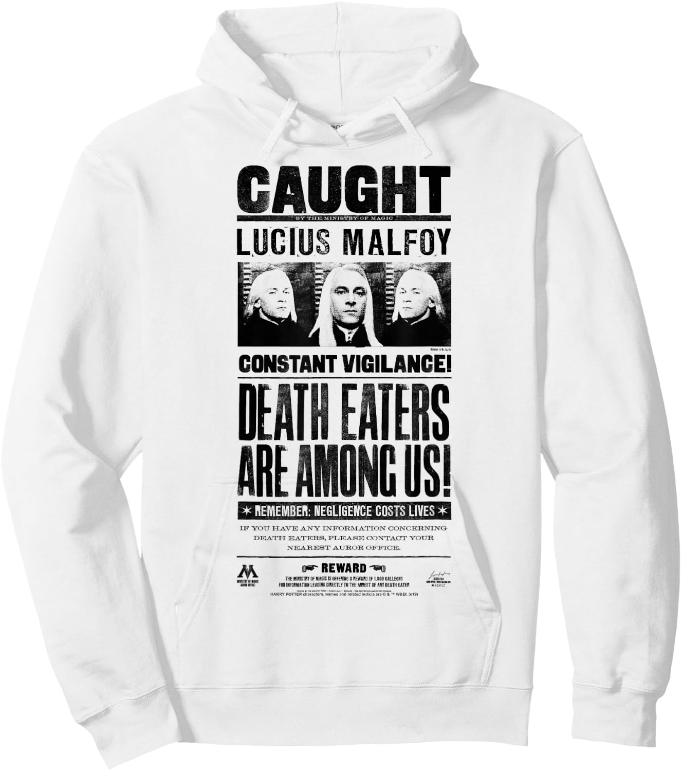 Harry Potter Lucius Malfoy Caught Poster Hoodie - Hoodie | White