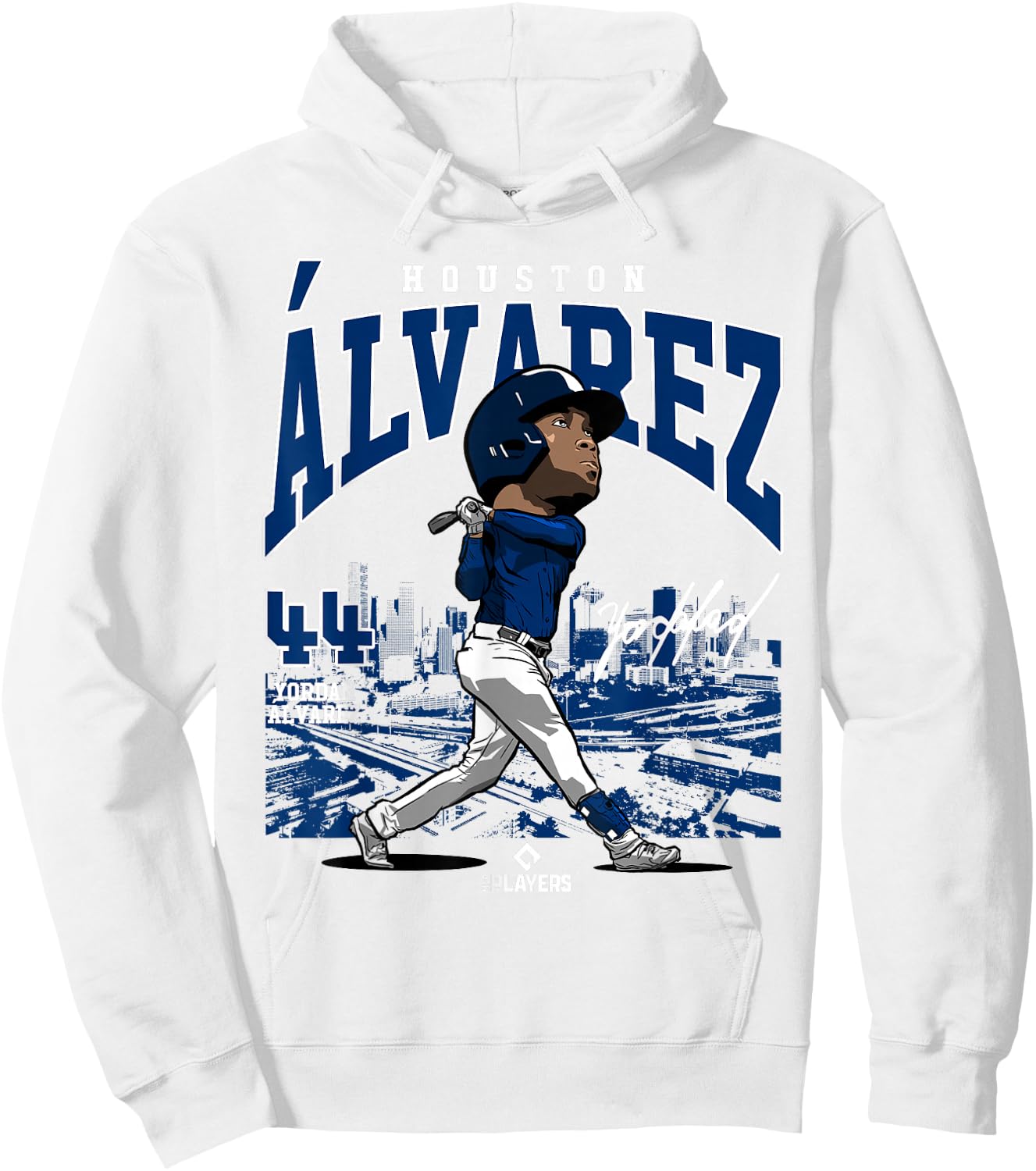 Yordan Alvarez | Houston Baseball MLB Players | MLBALV4051-S Hoodie - Hoodie | White