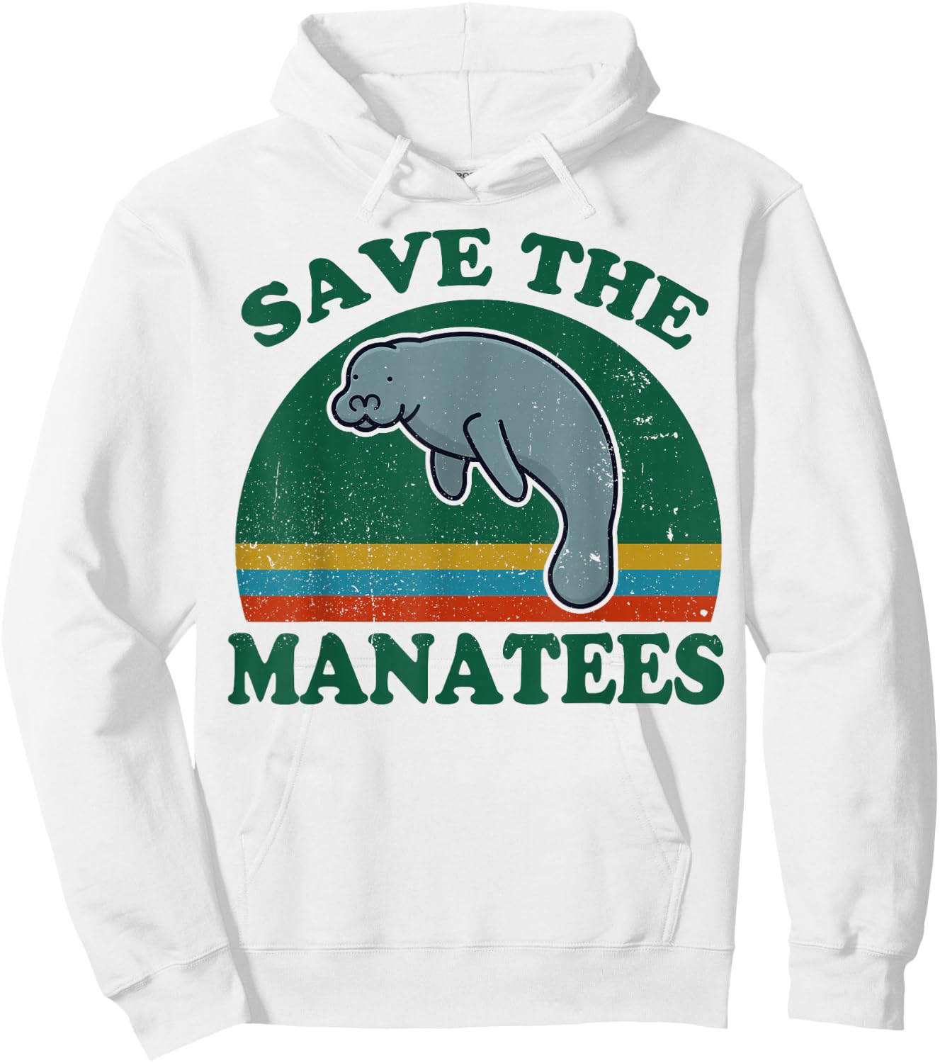 Manatee-Shirt Save The Manatee Funny Chubby Mermaid Gift Hoodie - Hoodie | White