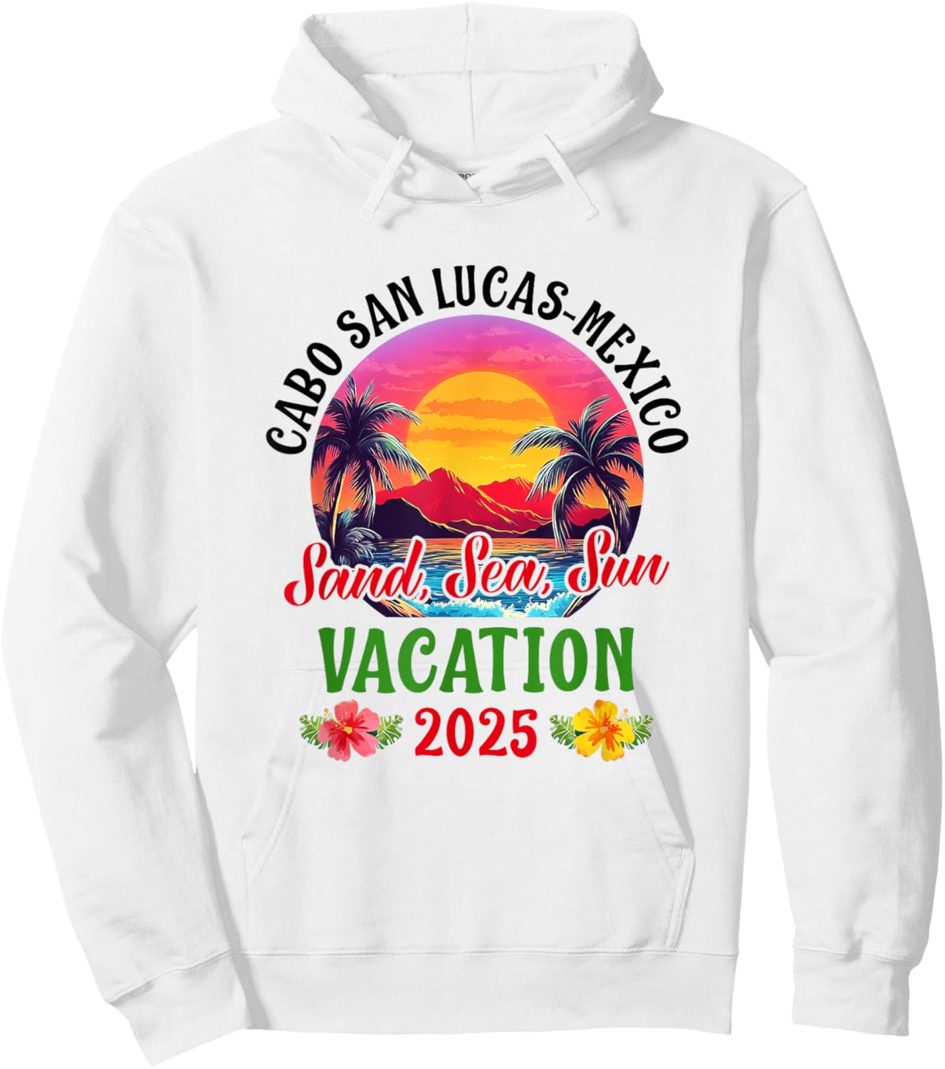 Cabo San Lucas Mexico 2025 Family Friends Vacation Hoodie - Hoodie | White