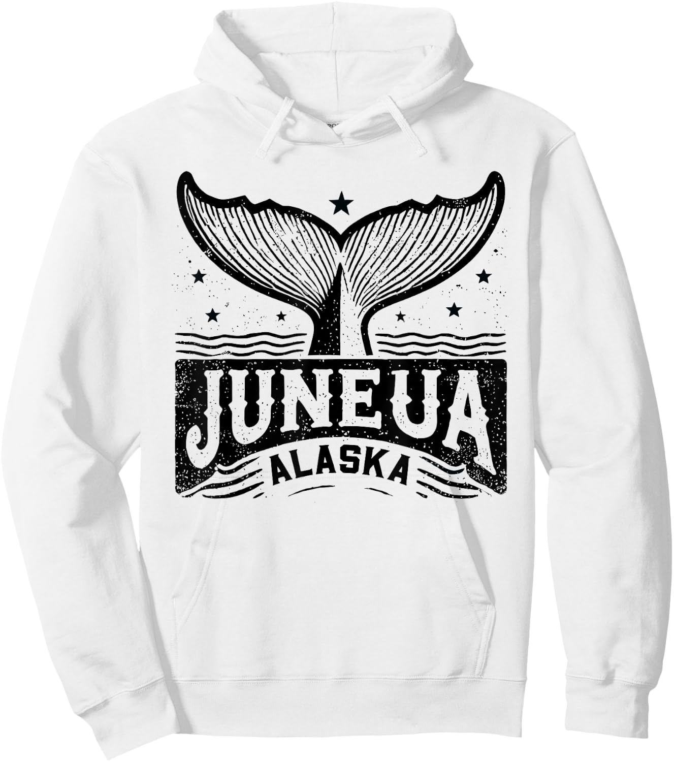 Juneau Alaska Whale Tail Wildlife Adventure Alaskan Hoodie - Hoodie | White