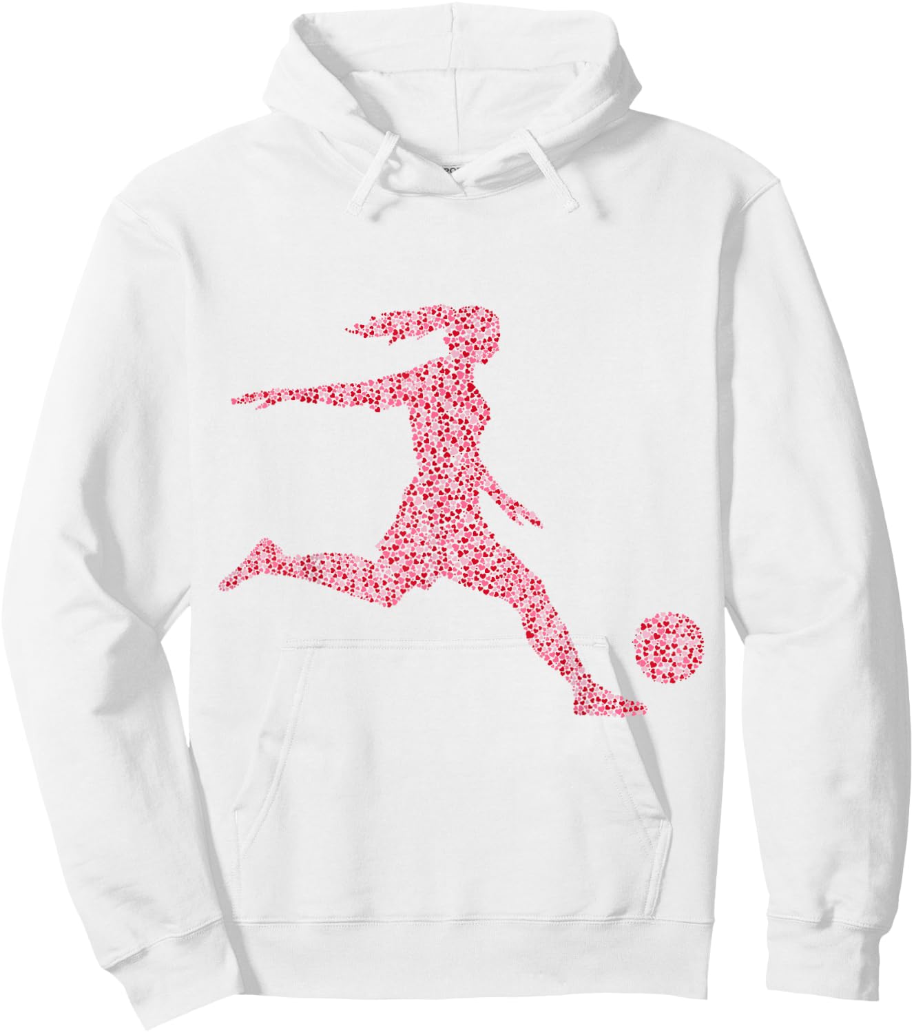 Football Girl's Football, Football, Footballer, Women Hoodie - Hoodie | White