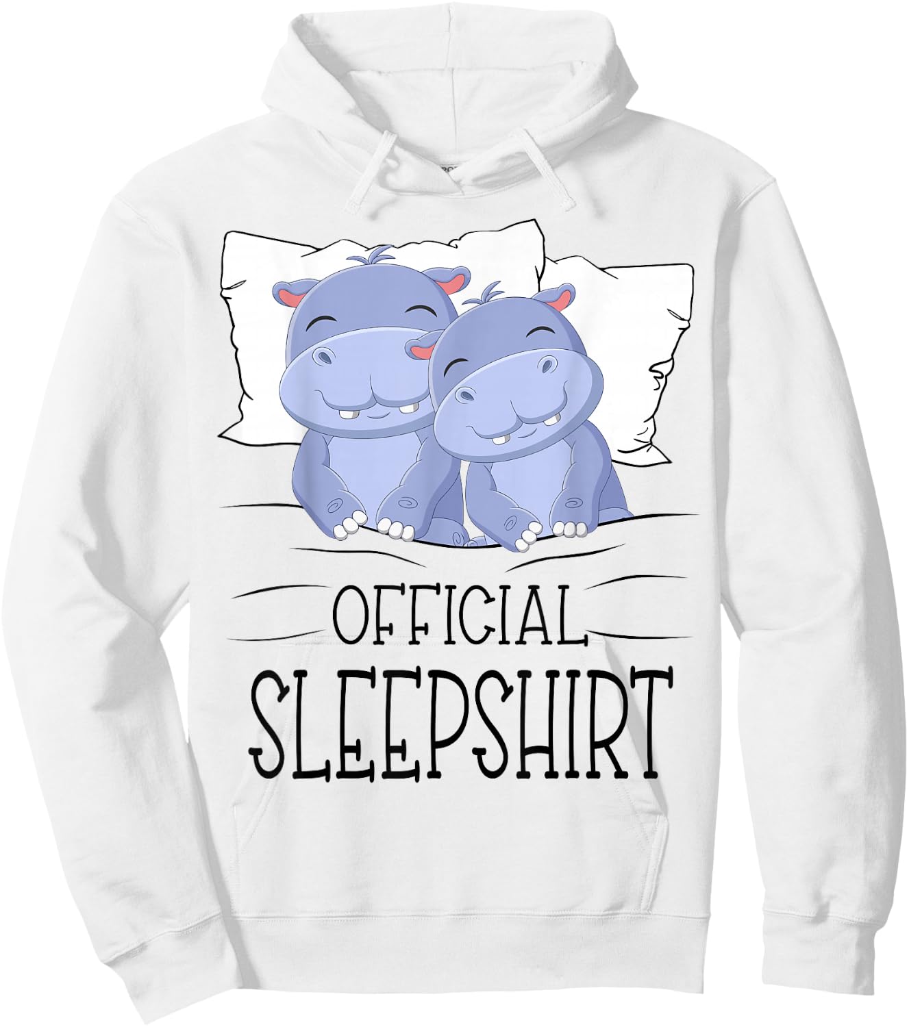 Hippo Hippopotamus Hippos Sleep Pajamas Gifts Women Hoodie - Hoodie | White