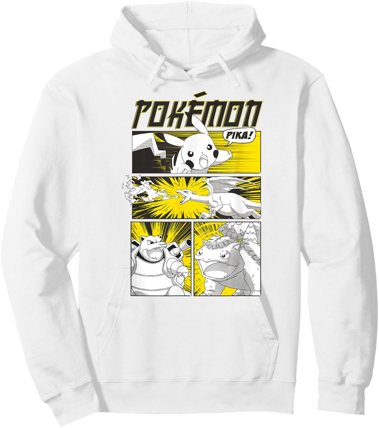 Pokémon - Pikachu Anime Battle Scene Hoodie - Hoodie | White