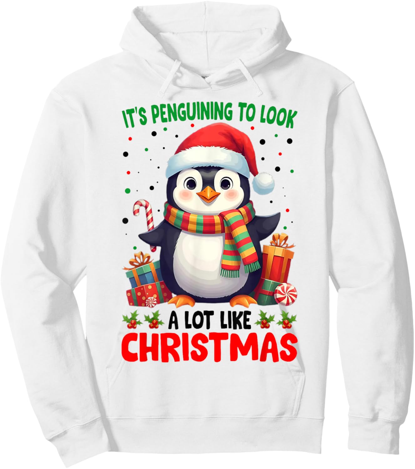 It's Penguining To Look A Lot Like Christmas Hoodie - Hoodie | White