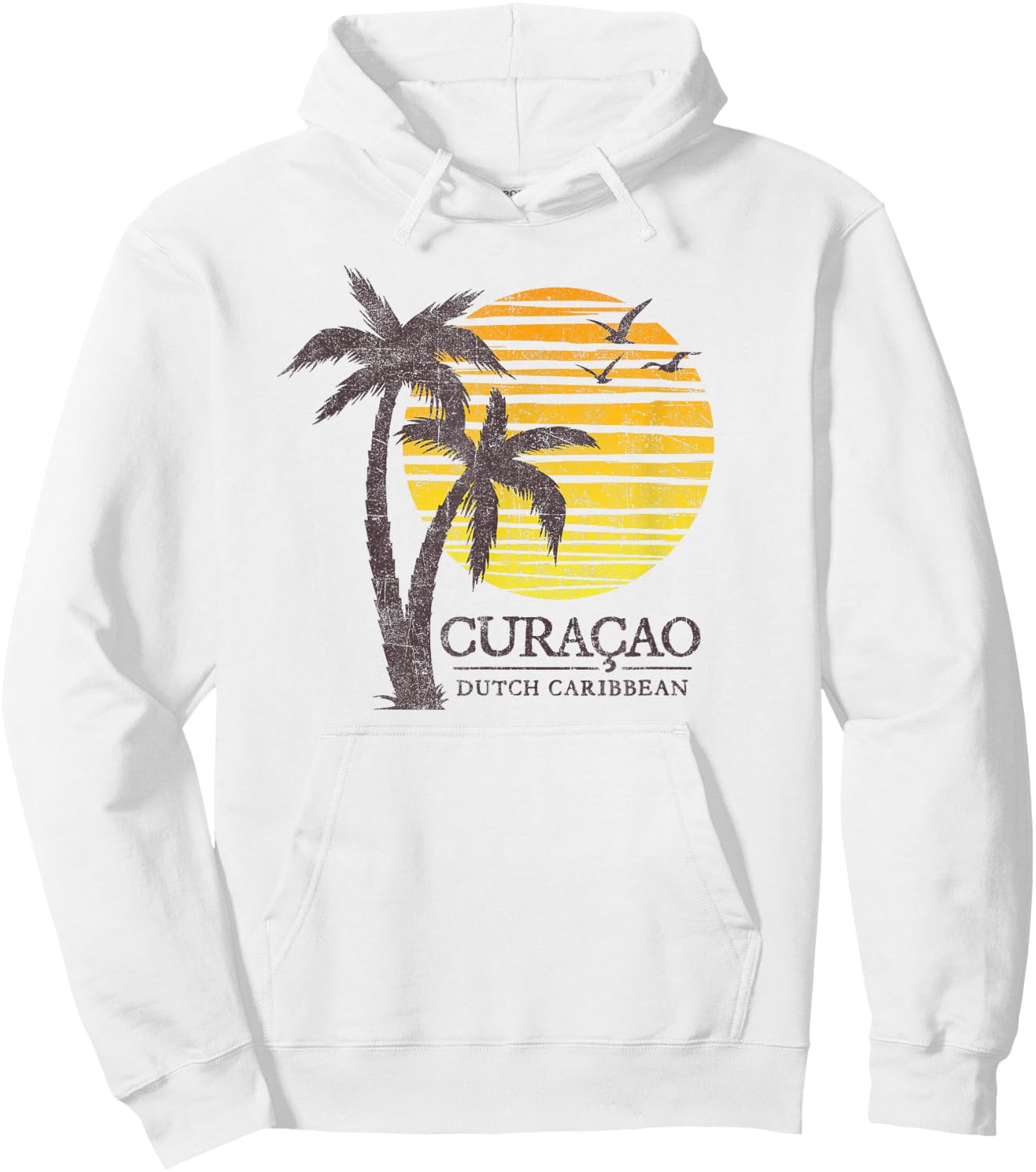 Curacao Dutch Antilles Beach Sunset Souvenir Hoodie - Hoodie | White