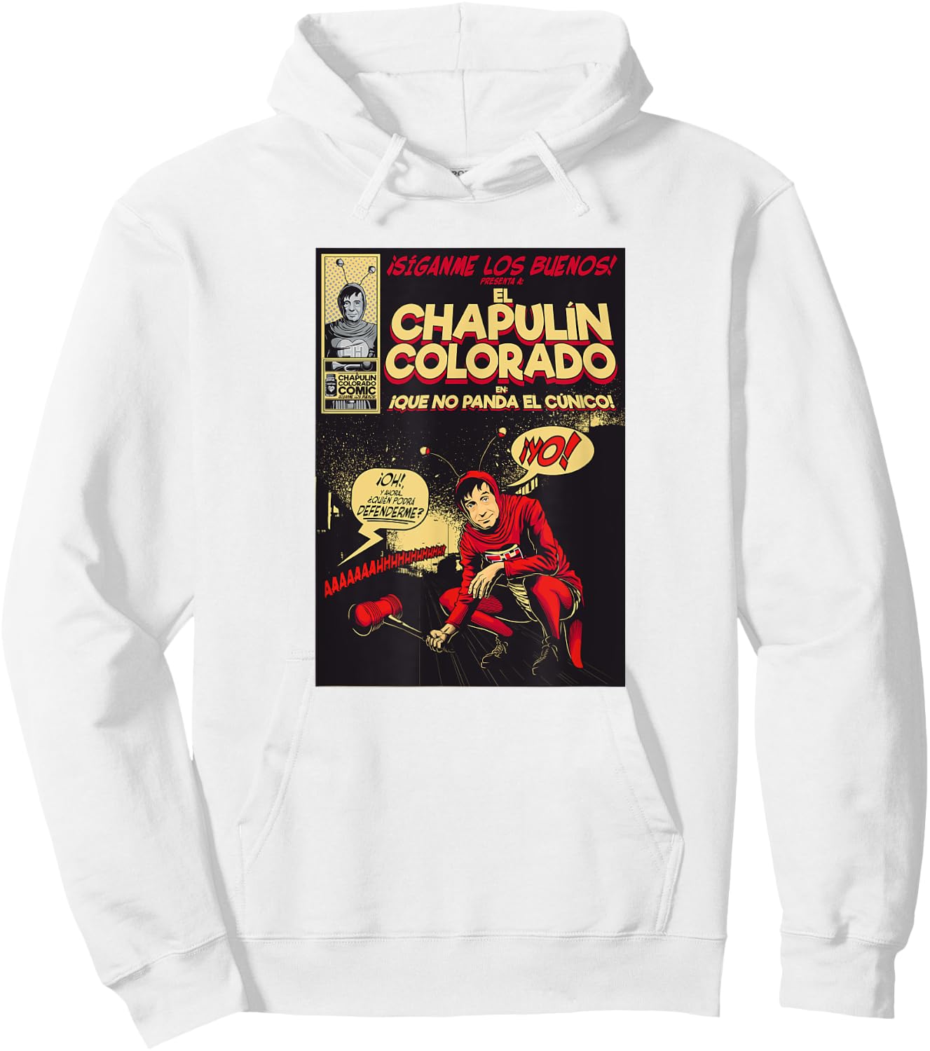 Chapulin Colorado - Fun Desings for Kids, Teen, Women & Men Hoodie - Hoodie | White