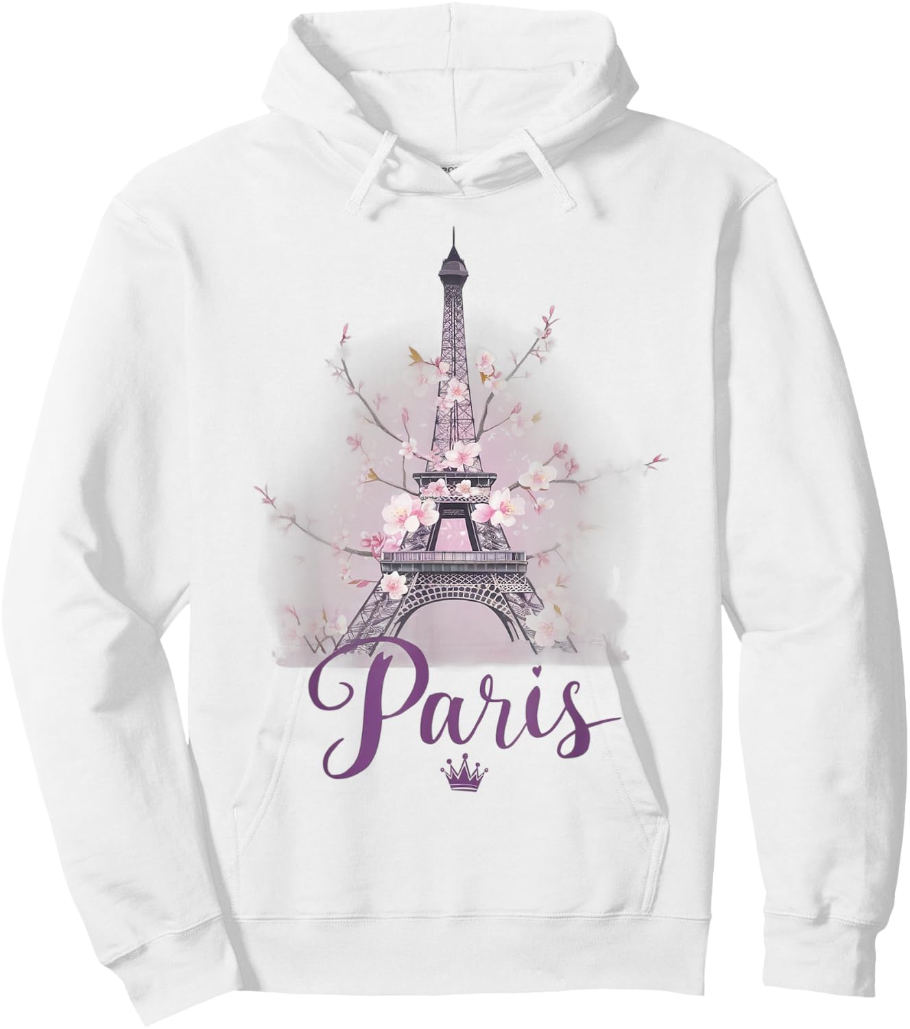 Paris Eiffel Tower the sign of Love France Parisian Home Hoodie - Hoodie | White