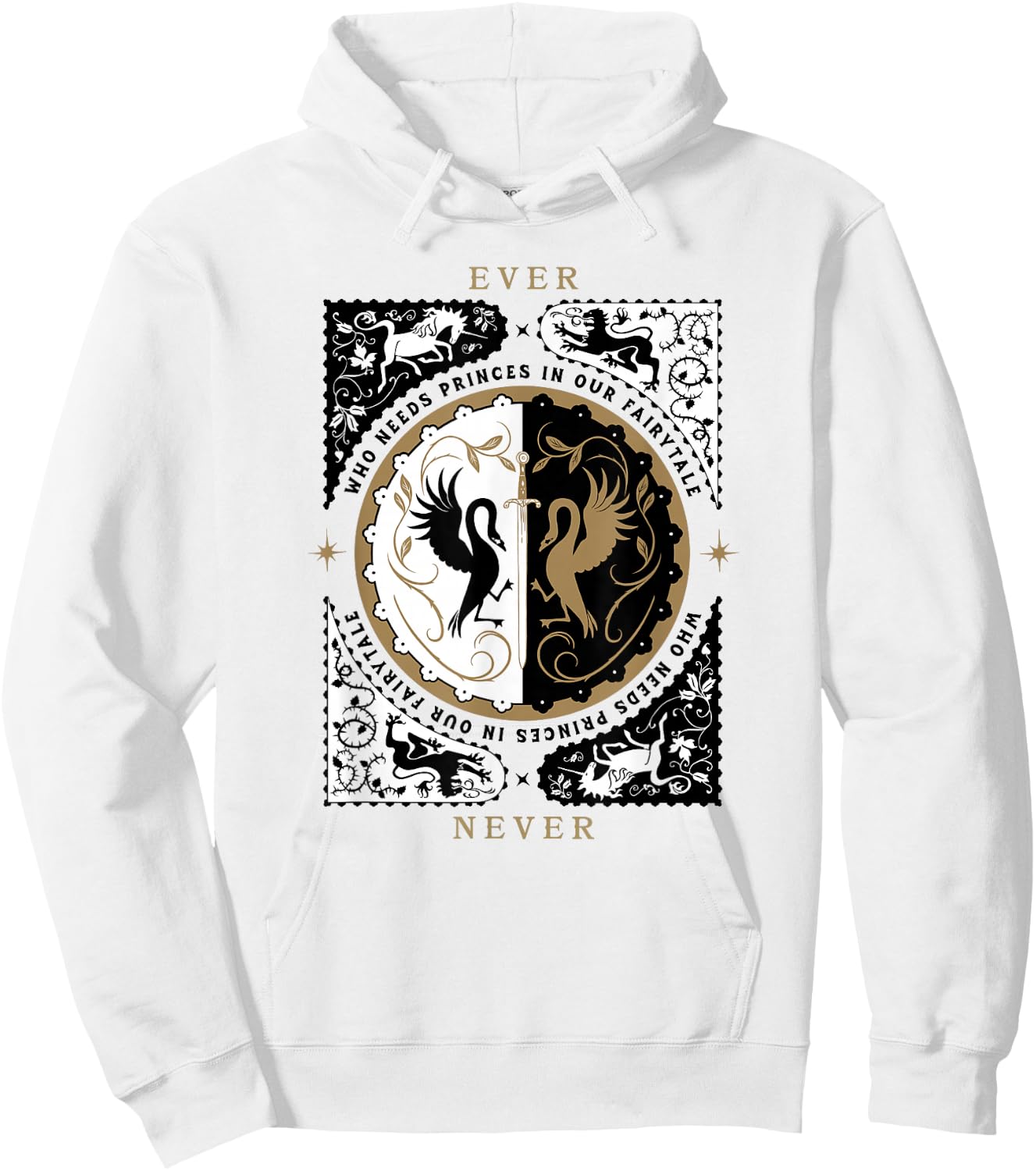 The School for Good and Evil Who Needs Princes Hoodie - Hoodie | White