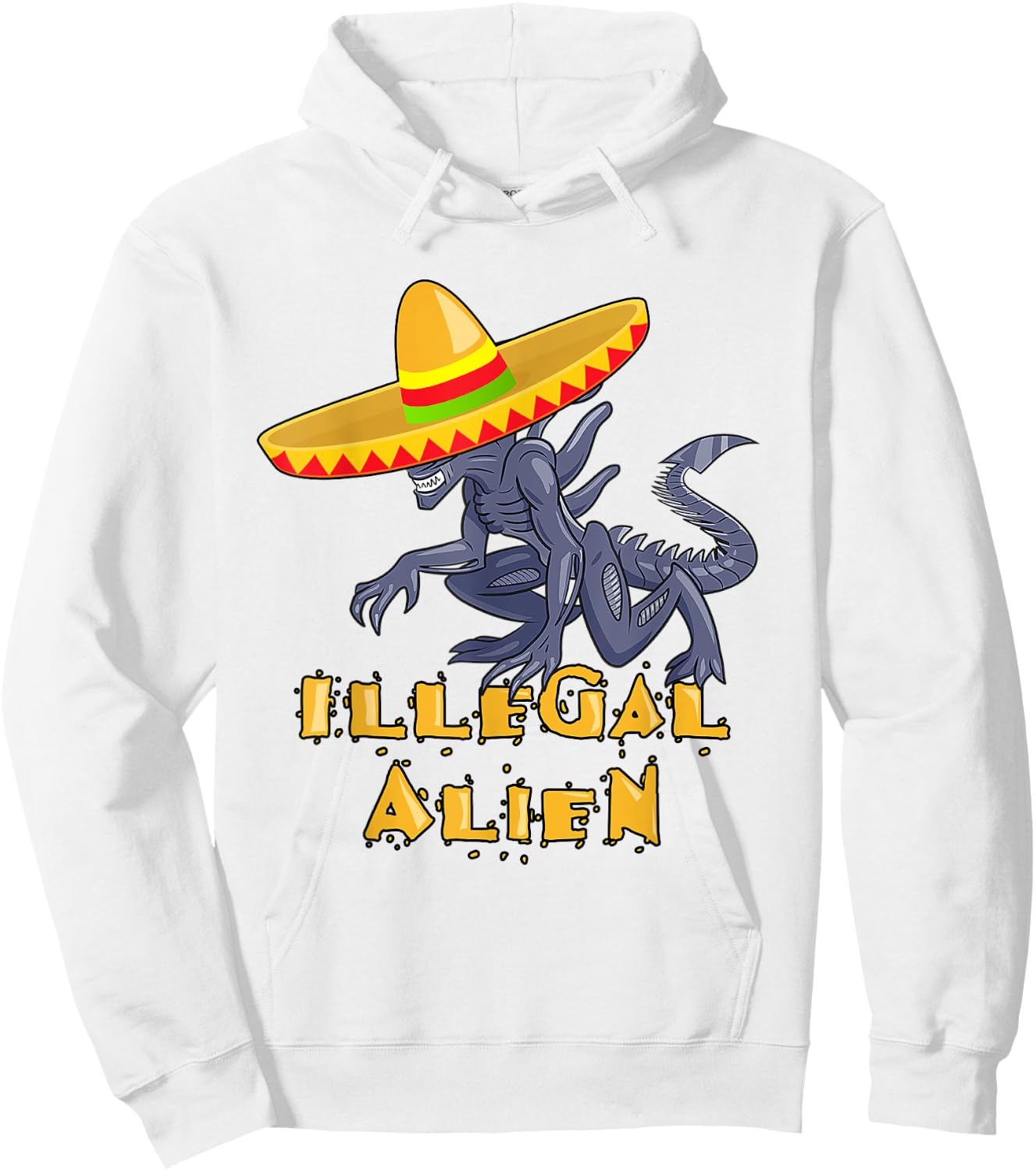 Illegal Alien Hoodie - Hoodie | White
