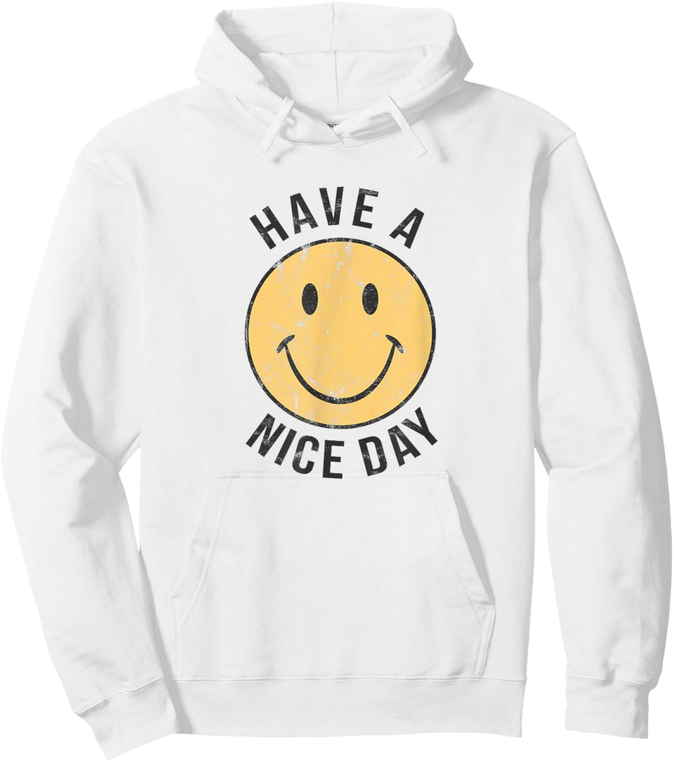 70's Retro T Shirt | Have a Nice Day Shirt | Happy Face Hoodie - Hoodie | White