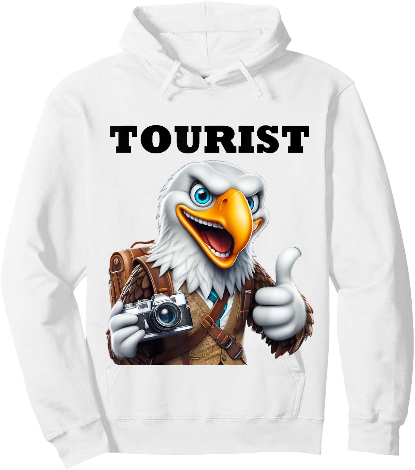 Tourist Eagle Family Men Women Boys Girls Child Kids Adult Hoodie - Hoodie | White