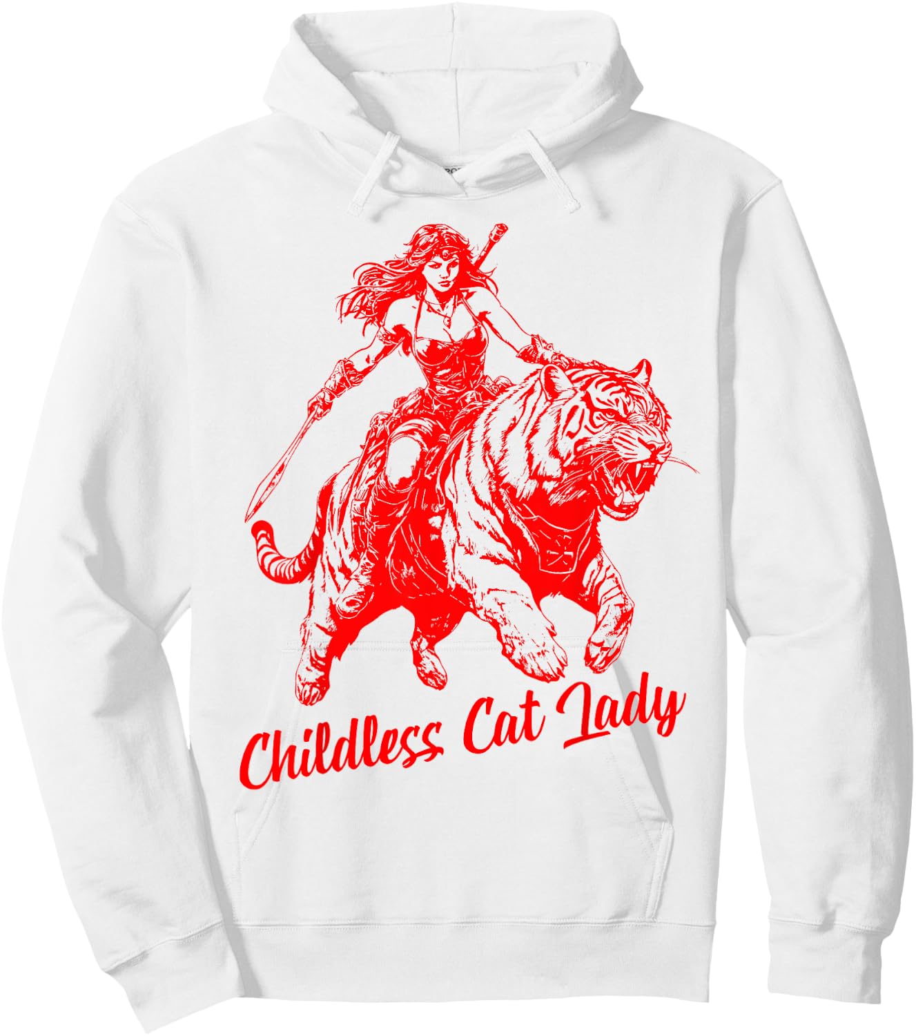 Childless Cat Lady Kamala Harris President 2024 Women Kamala Hoodie - Hoodie | White