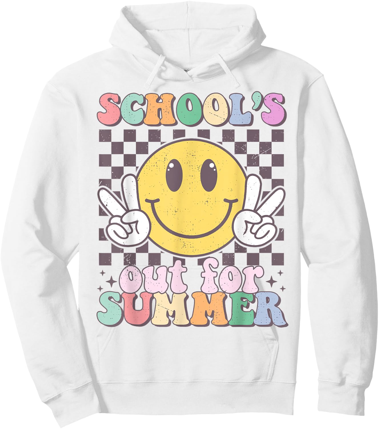 Schools Out For Summer Smile Last Day Of School Teacher Kids Hoodie - Hoodie | White