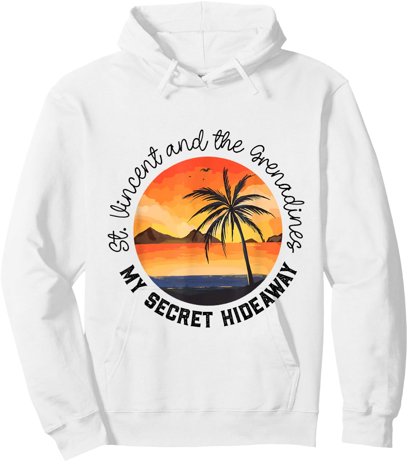 Secret Place St Vincent and the Grenadines Hoodie - Hoodie | White