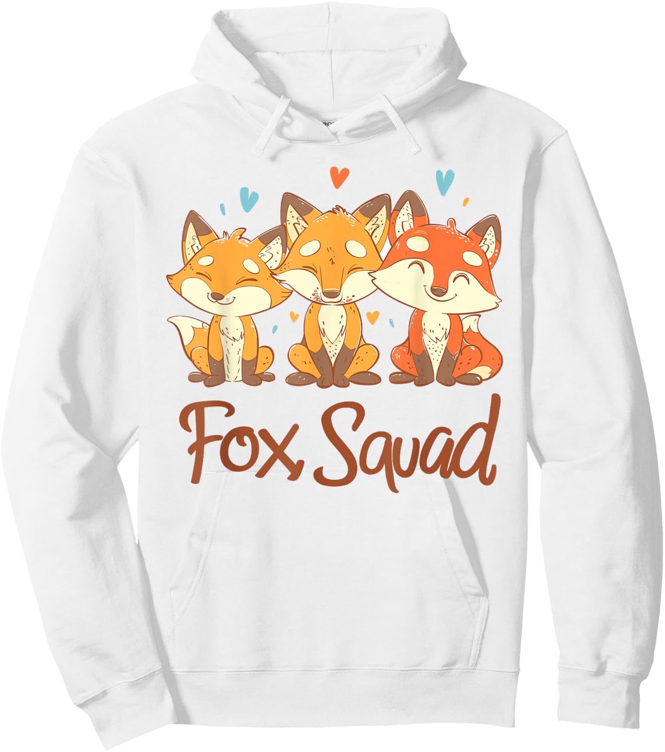 Fox Squad Design for Fox Lover Stuff | Cool Fox Hoodie - Hoodie | White
