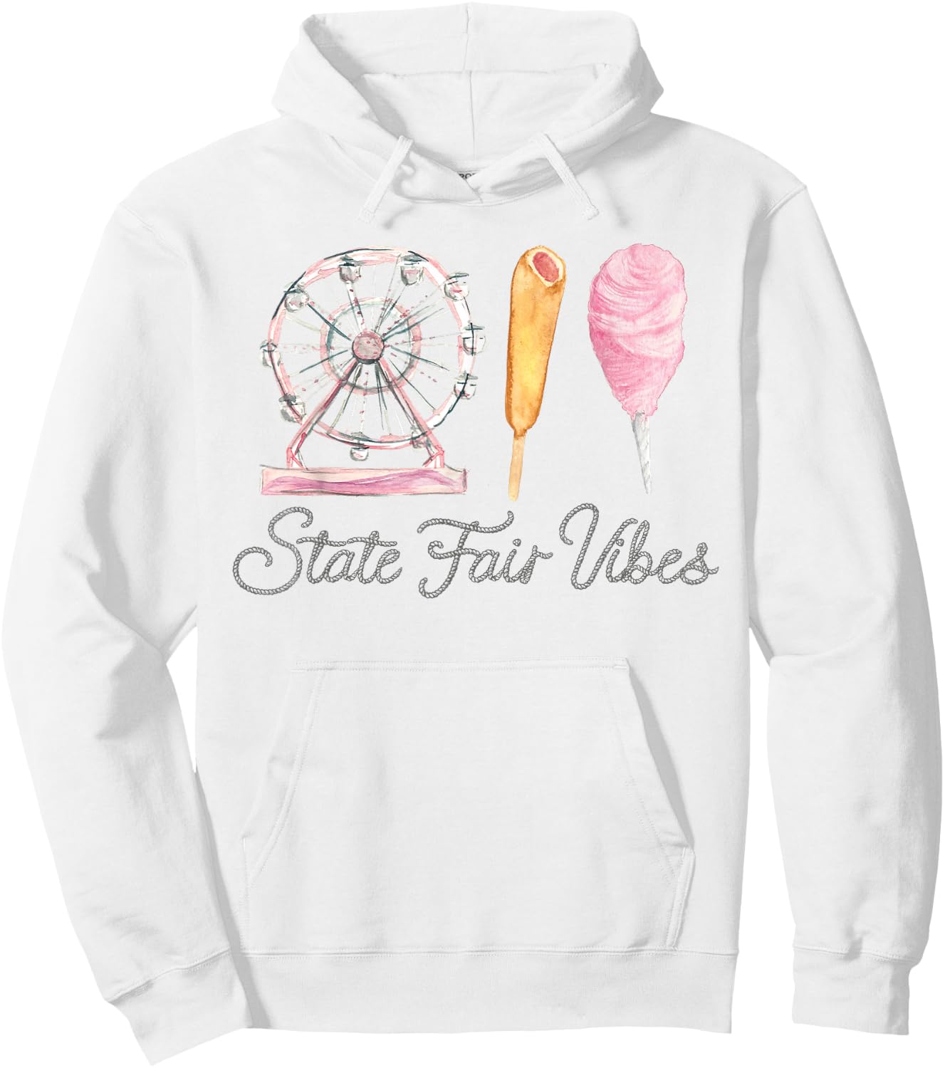 State Fair Vibes, Fair Themed Birthday, Rodeo Outfit Hoodie - Hoodie | White
