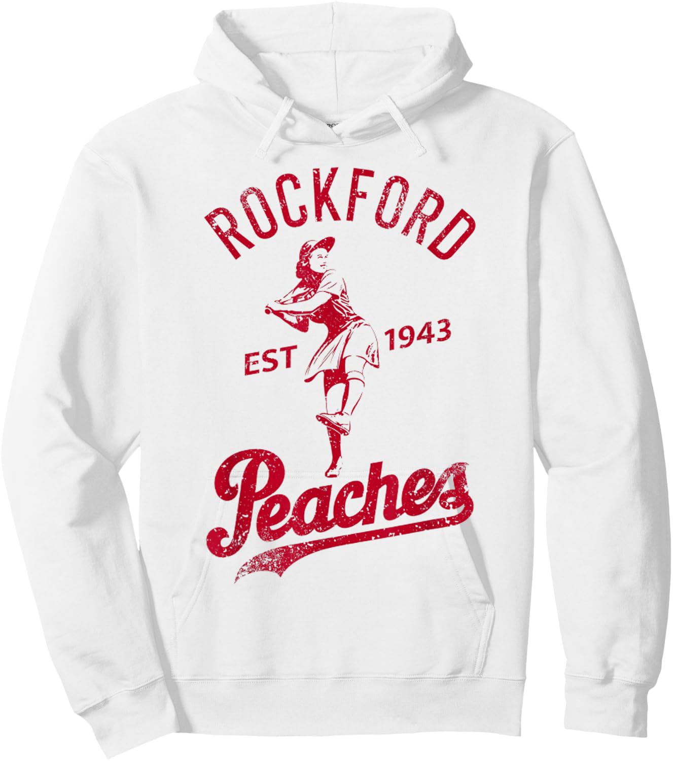 Rockford 1943 Peaches Vintage Hoodie - Hoodie | White