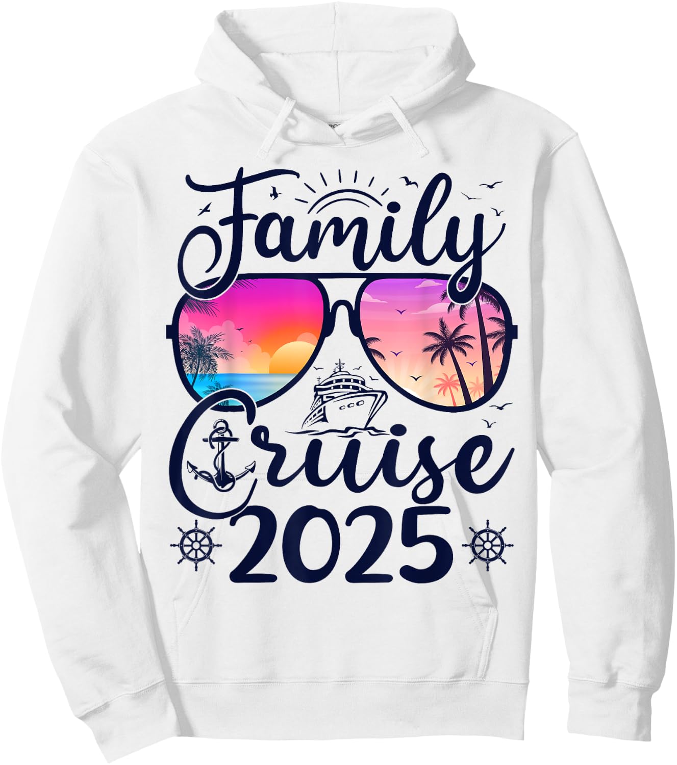 Family Cruise 2025 Summer Vacation Matching Family Cruise Men Women Kids Hoodie - Hoodie | White